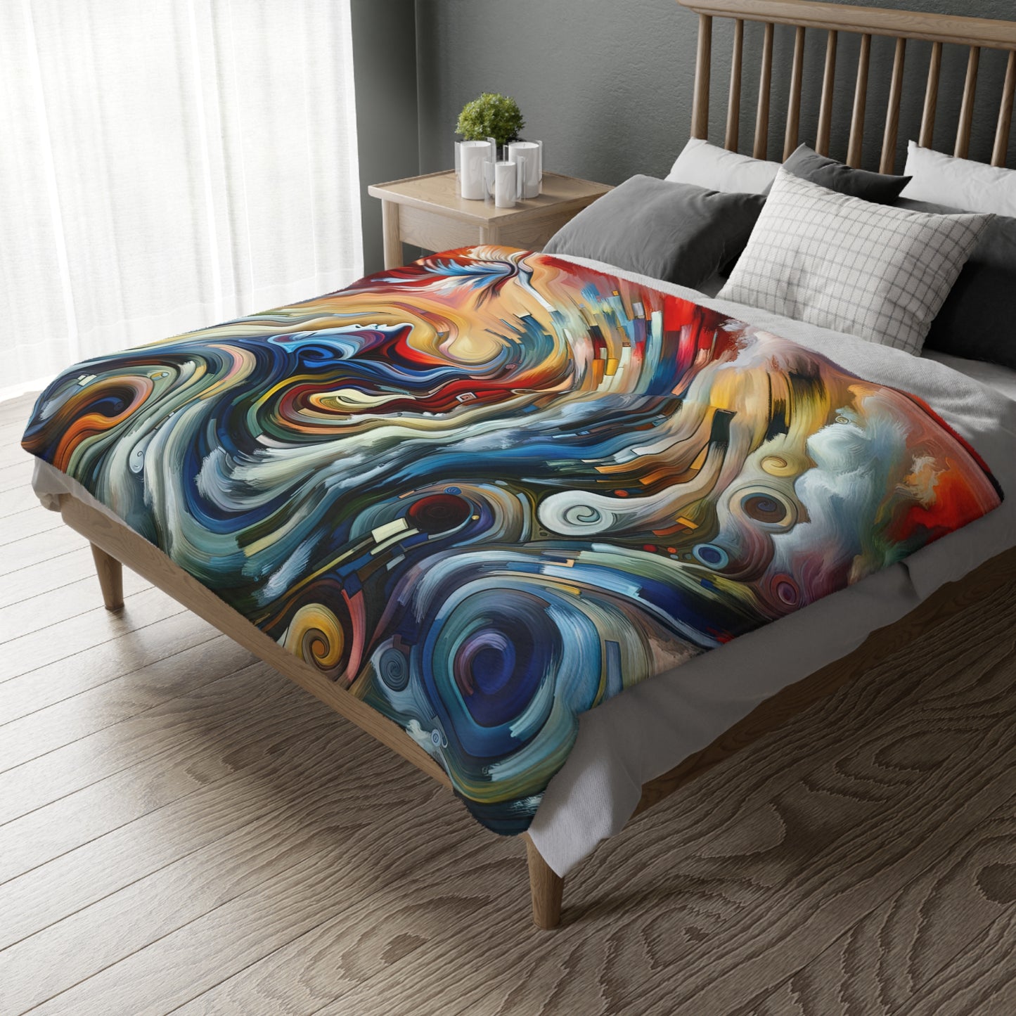 Gratitude Melodic Transformation Velveteen Microfiber Blanket (Two-sided print)