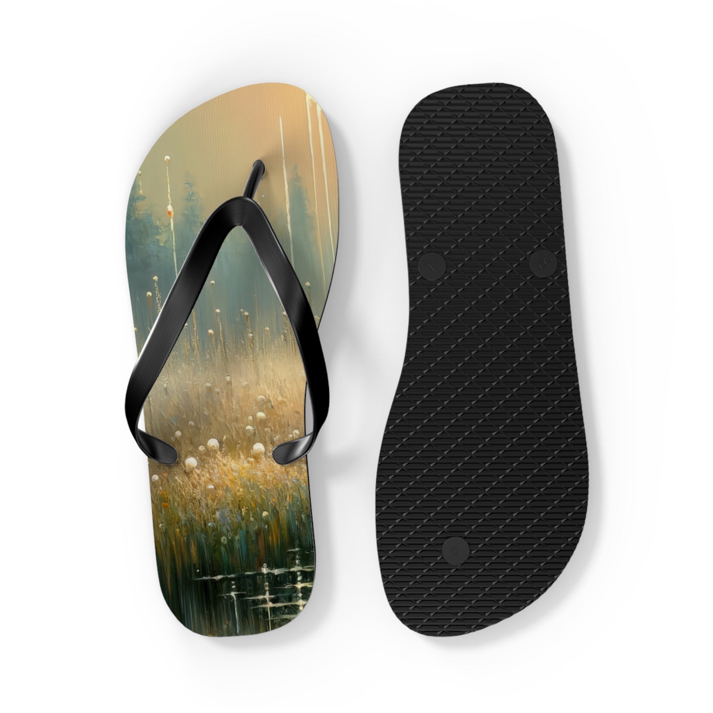 Observant Delicacy Heart Flip Flops