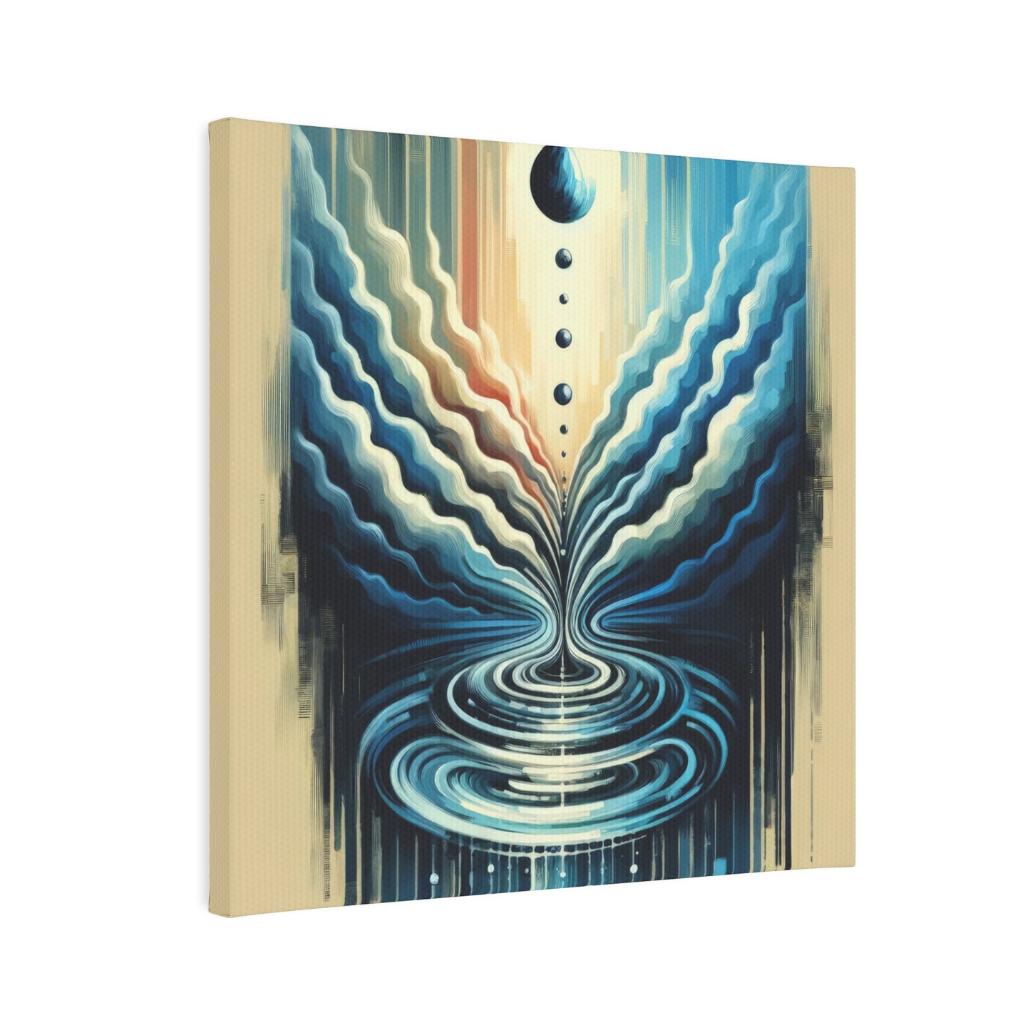 Ripple Effect Abstract Canvas Photo Tile
