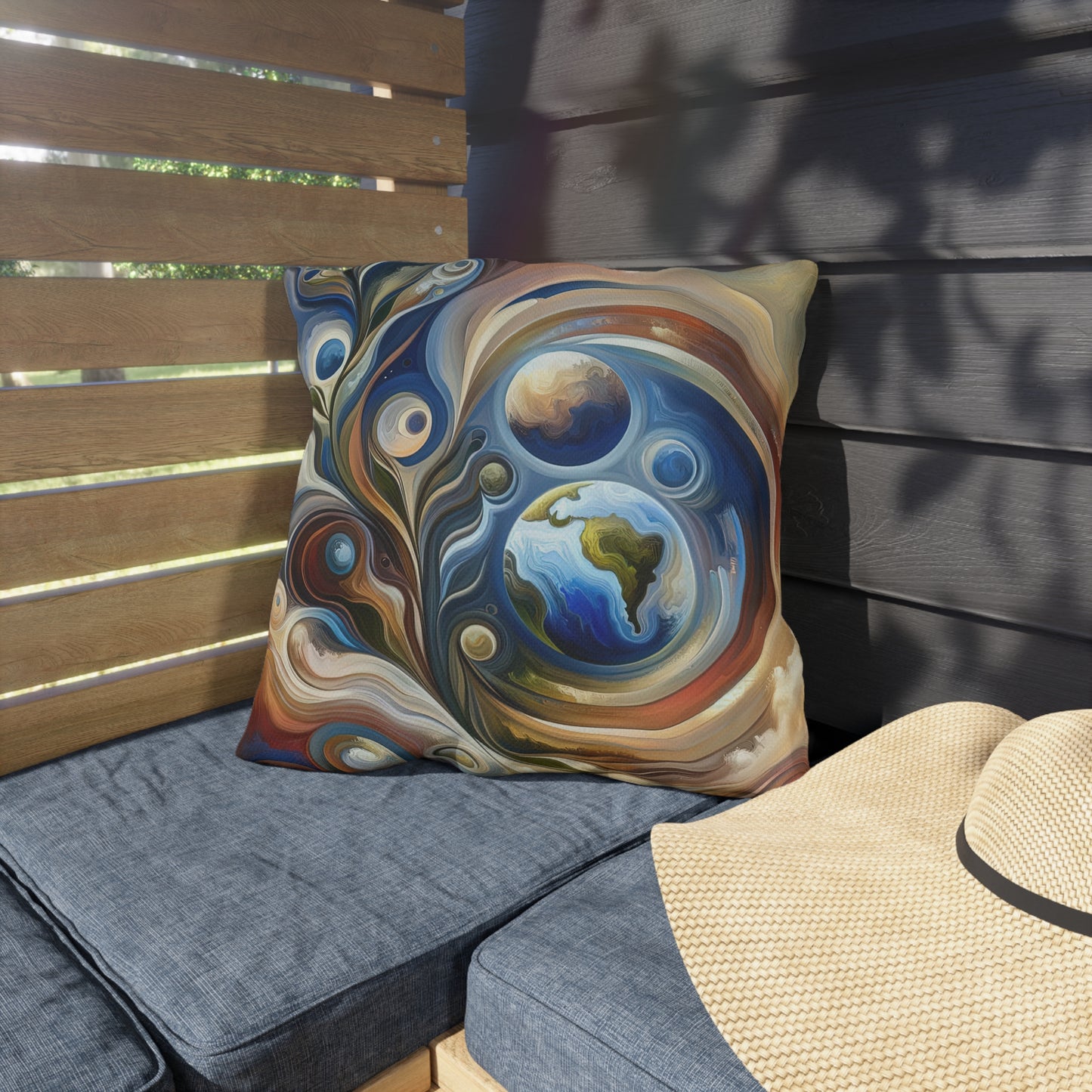 Esoteric Nurturing Gaia Outdoor Pillows