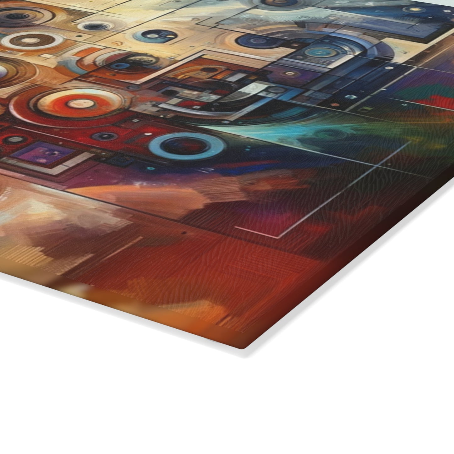 Tech Gratitude Fusion Glass Cutting Board