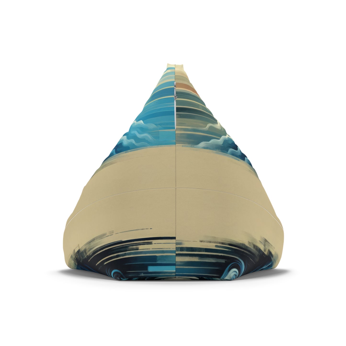 Ripple Effect Abstract Bean Bag Chair Cover