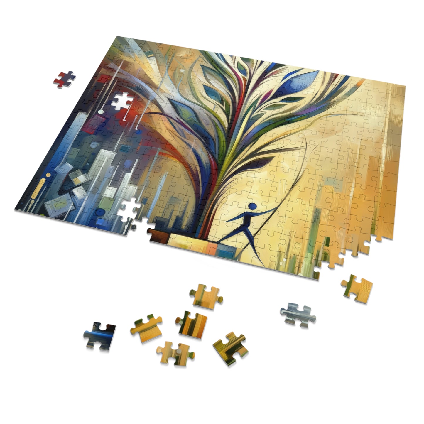 Pruning Distraction Tachism Jigsaw Puzzle (30, 110, 252, 500,1000-Piece)