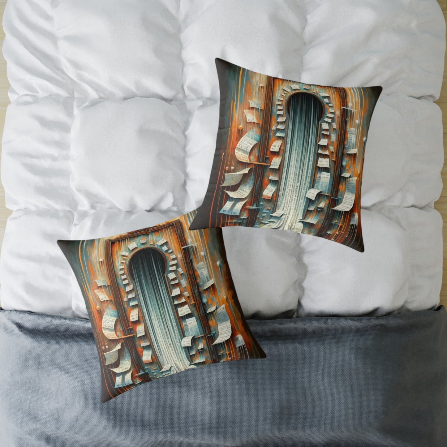 Illuminated Truths Mirror Spun Polyester Pillow
