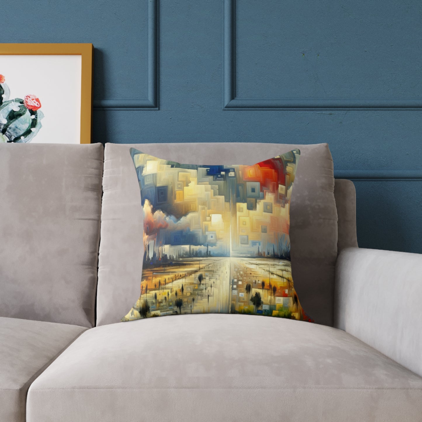 Earnest Gathering Rainwater Spun Polyester Pillow