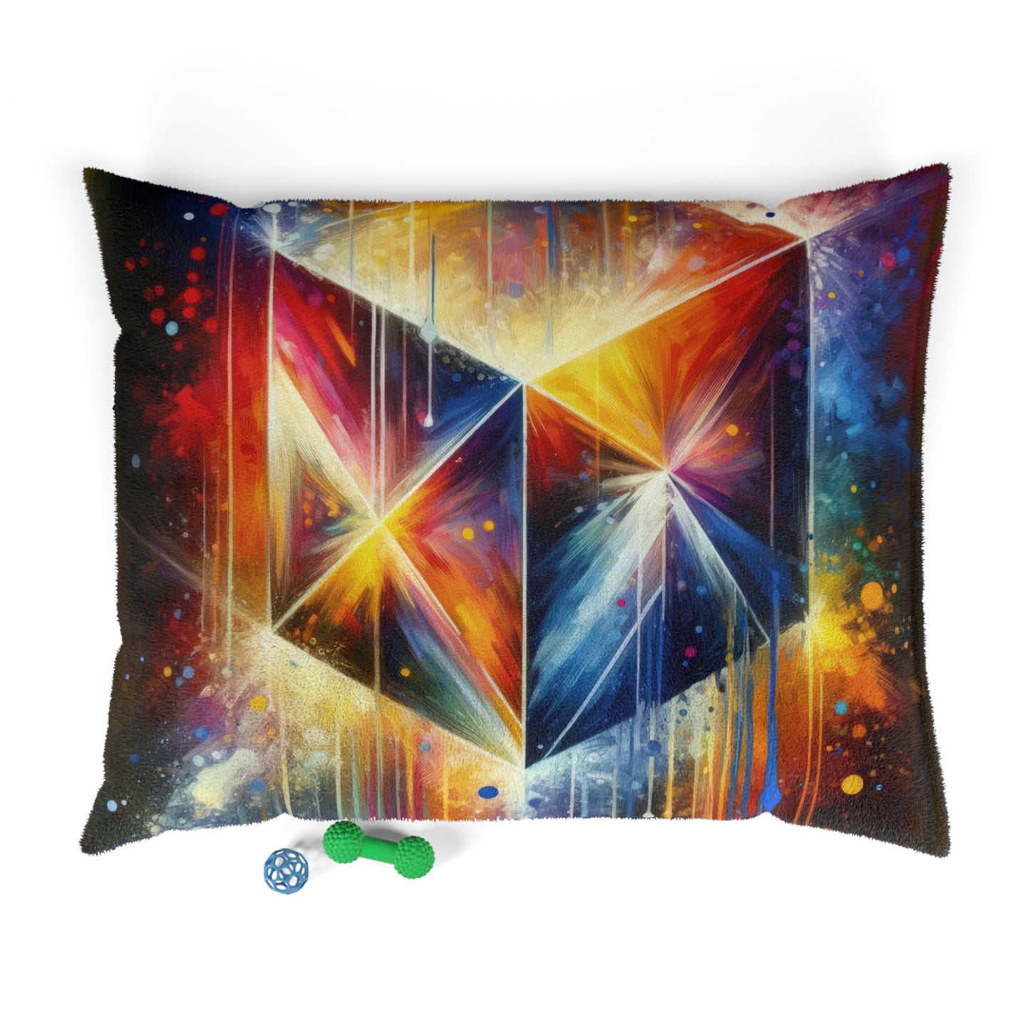 Prismatic Light Spectrum Pet Bed