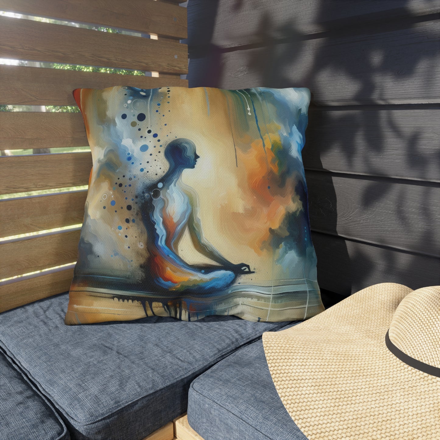 Resonance Abstract Healing Outdoor Pillows