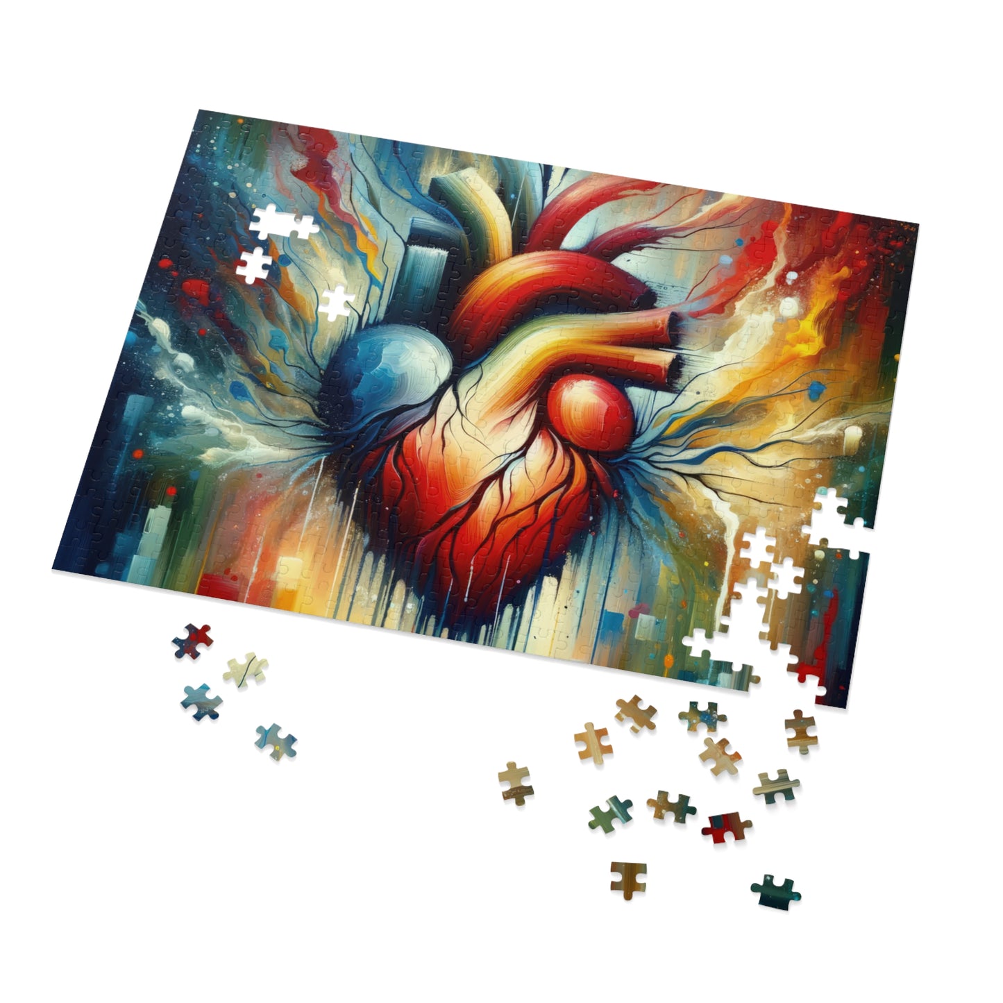 Humanity Heart Unveiled Jigsaw Puzzle (30, 110, 252, 500,1000-Piece)