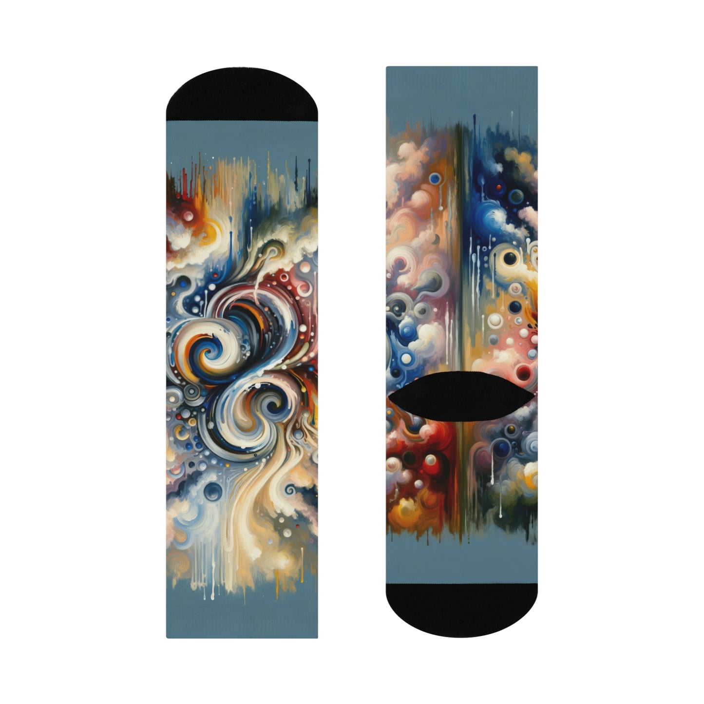 Paradoxical Embrace Tachism Cushioned Crew Socks