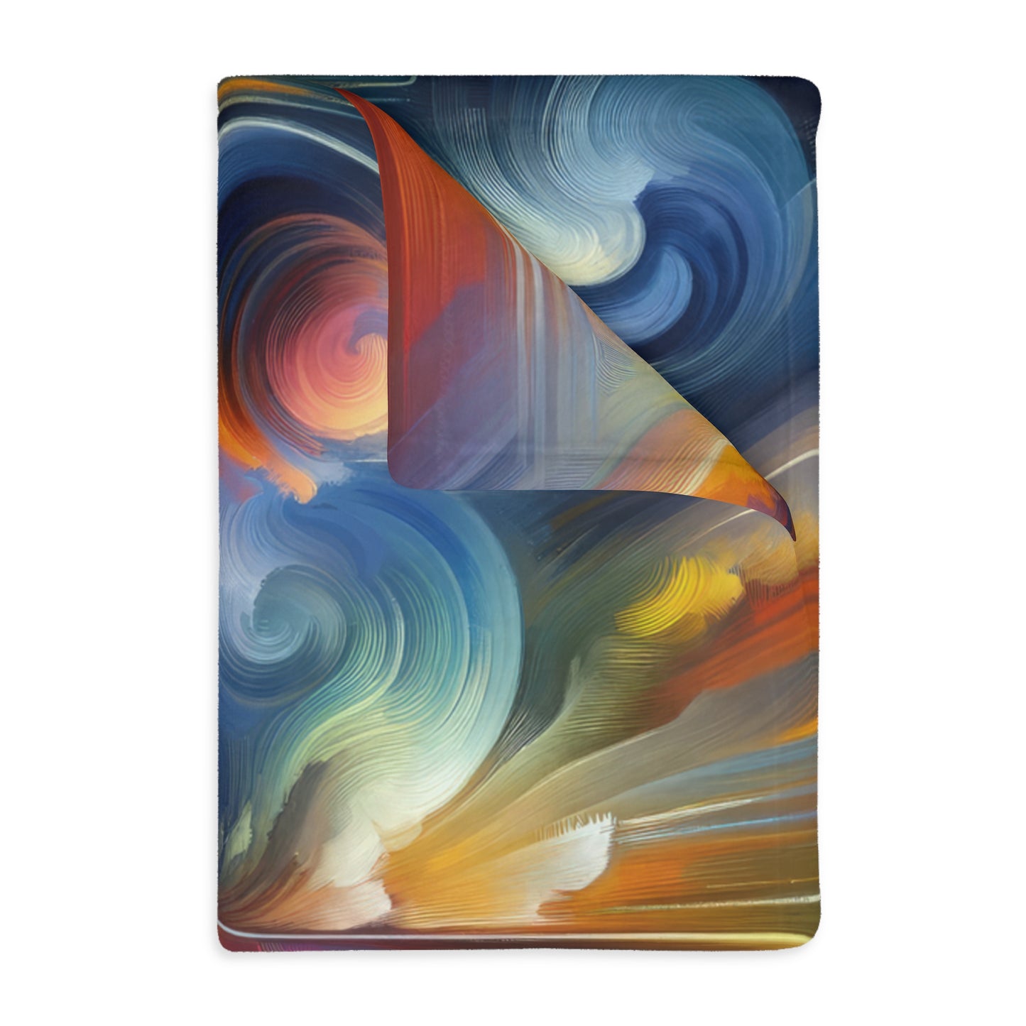 Techno Spiritual Synthesis Velveteen Microfiber Blanket (Two-sided print)
