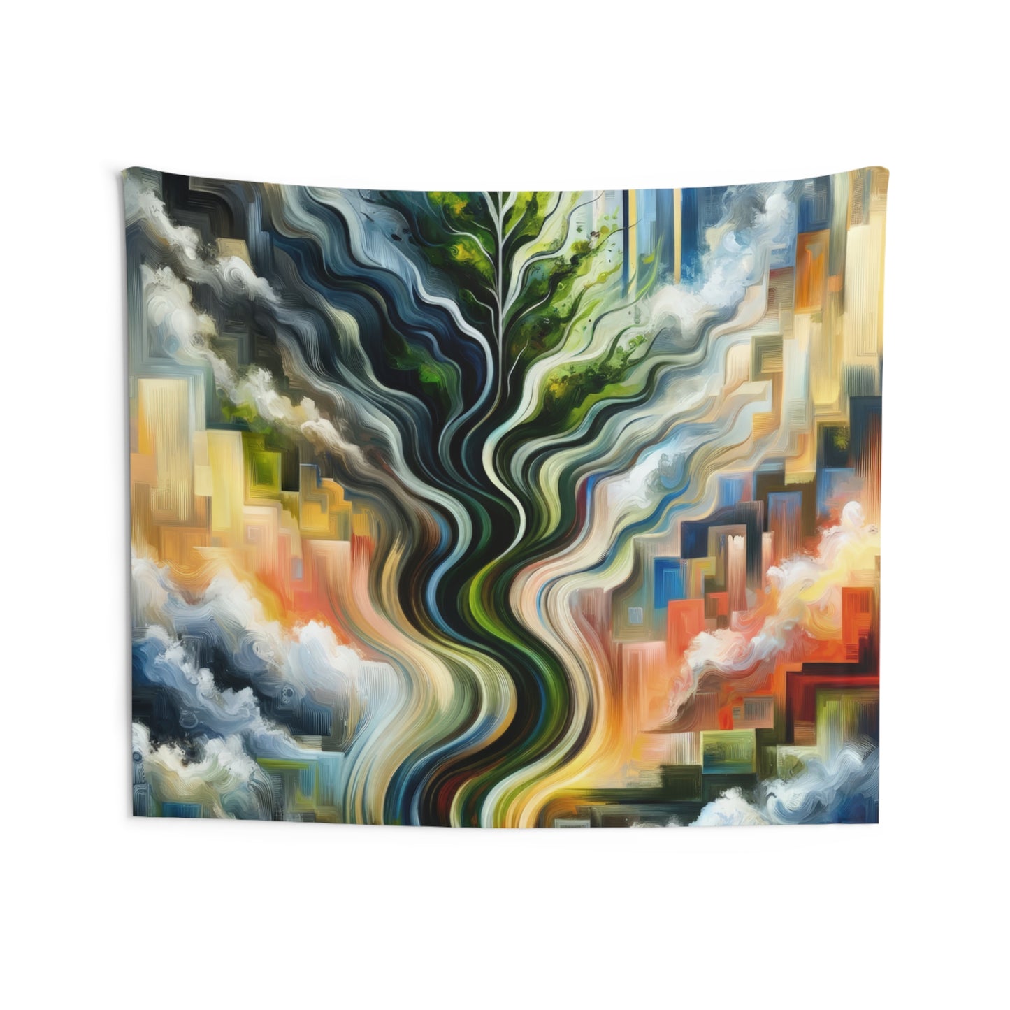 Eternal Digital Contrast Indoor Wall Tapestries