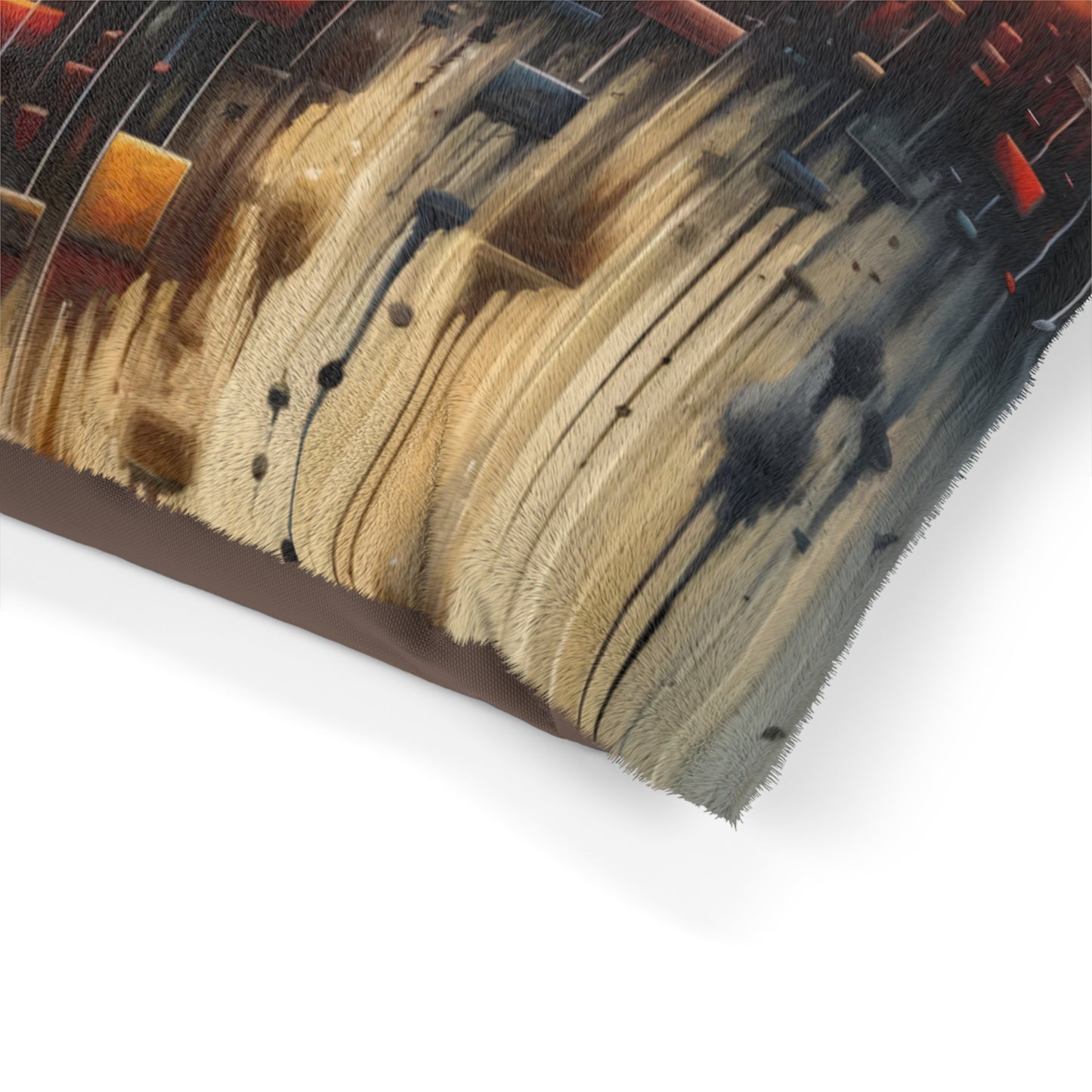 Subdued Revolutionary Currents Pet Bed