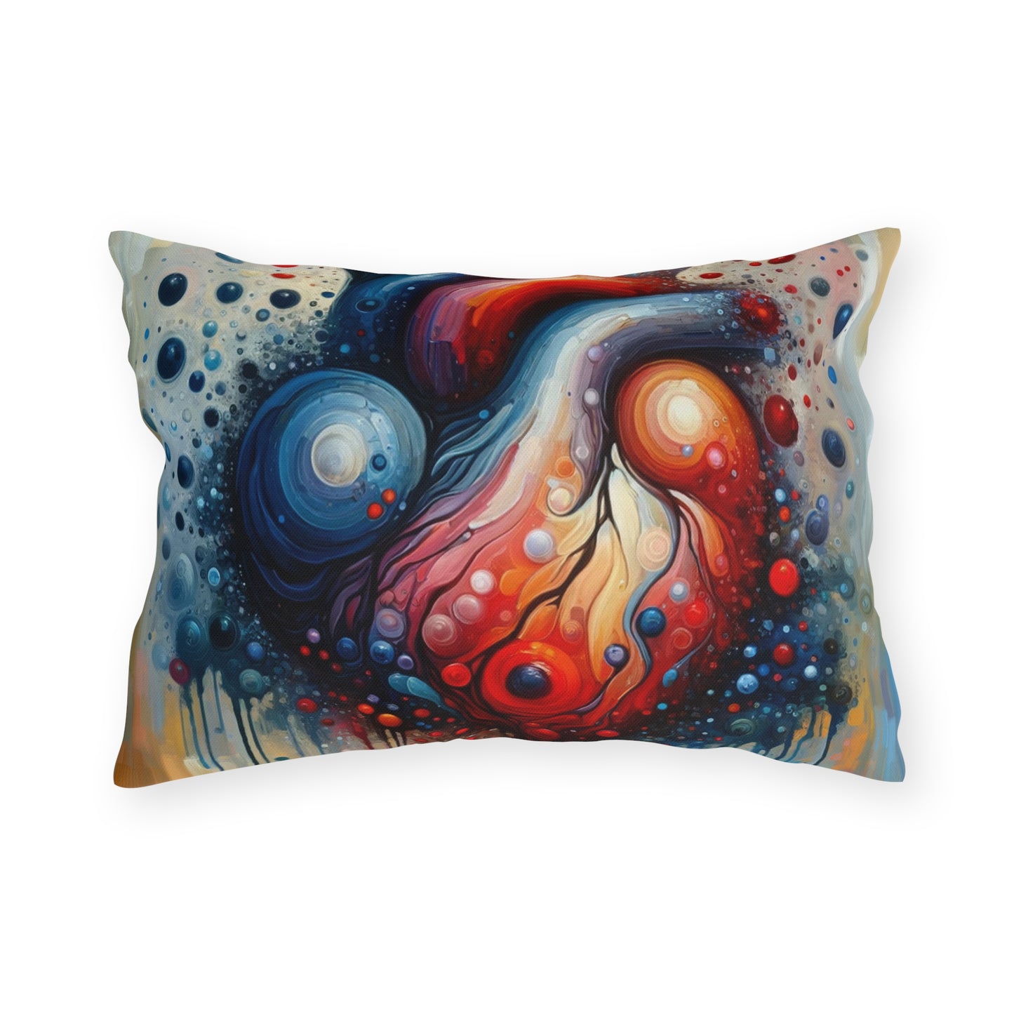 Empathetic Heart Expression Outdoor Pillows