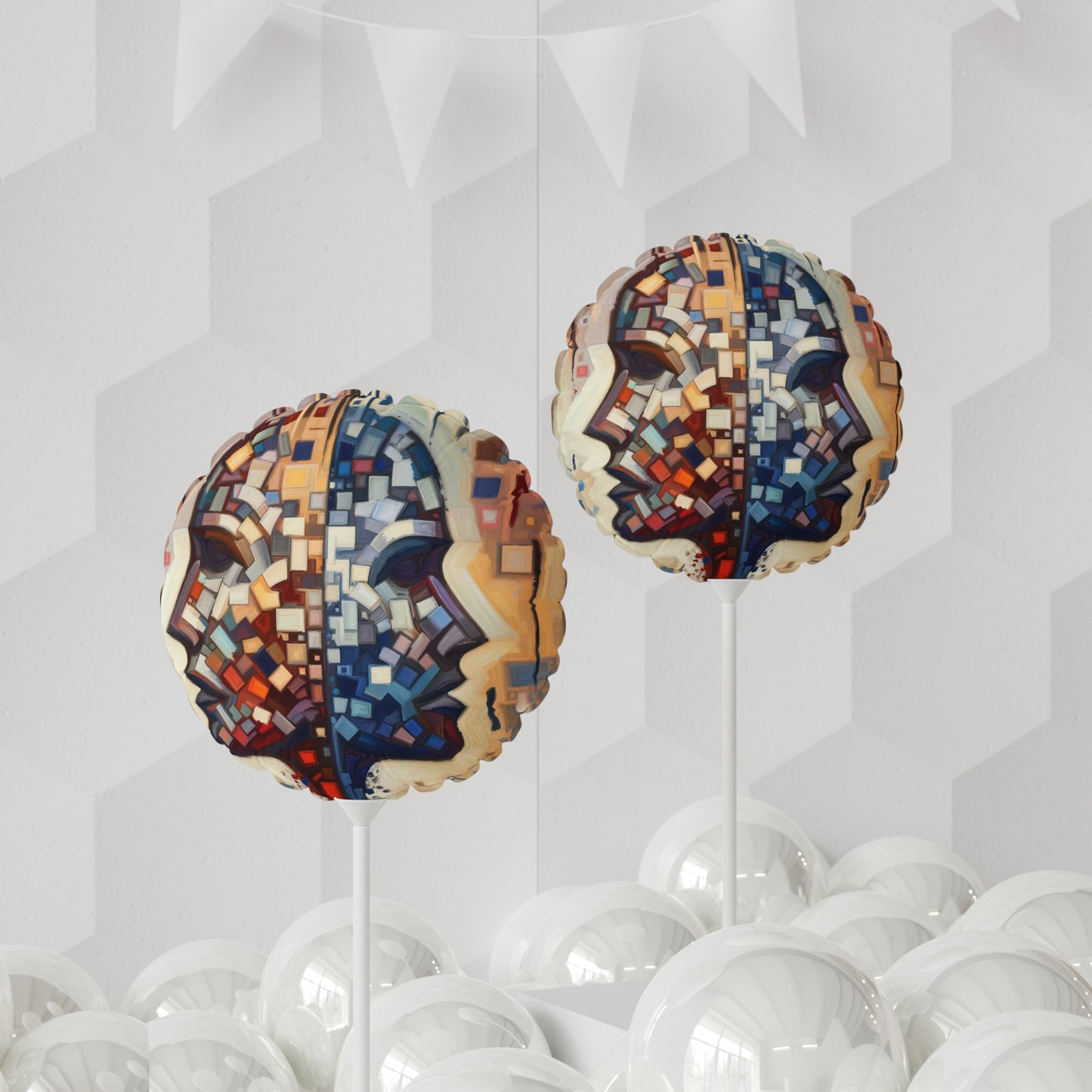 Identity Tachism Intersection Balloon (Round and Heart-shaped), 11"