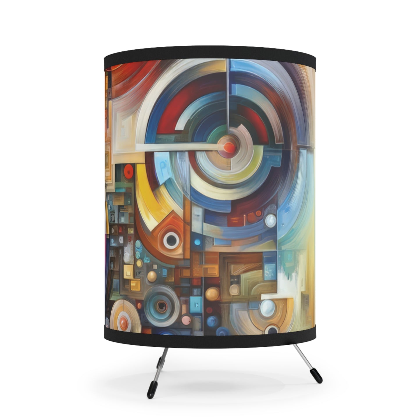 Coexistence Harmony Code Tripod Lamp with High-Res Printed Shade, US\CA plug