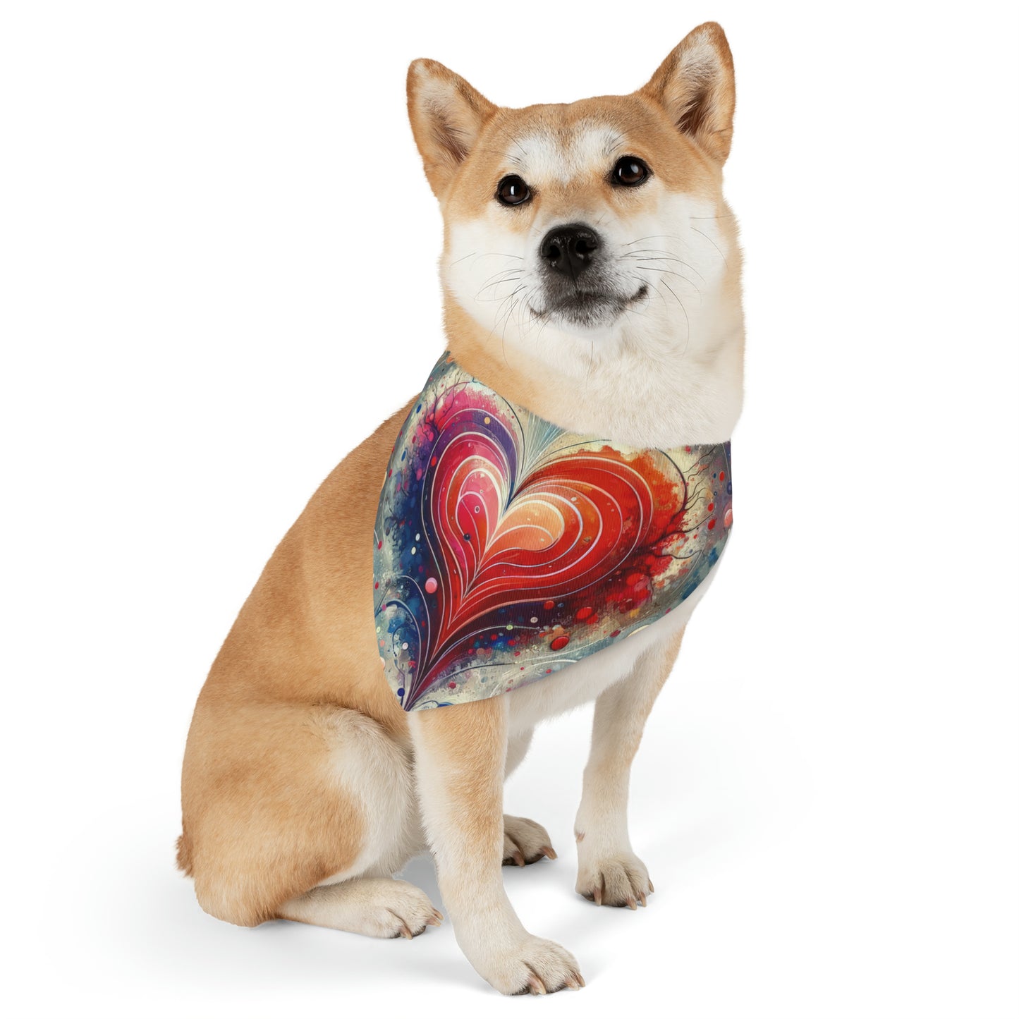 Emotional Physics Heart Pet Bandana Collar