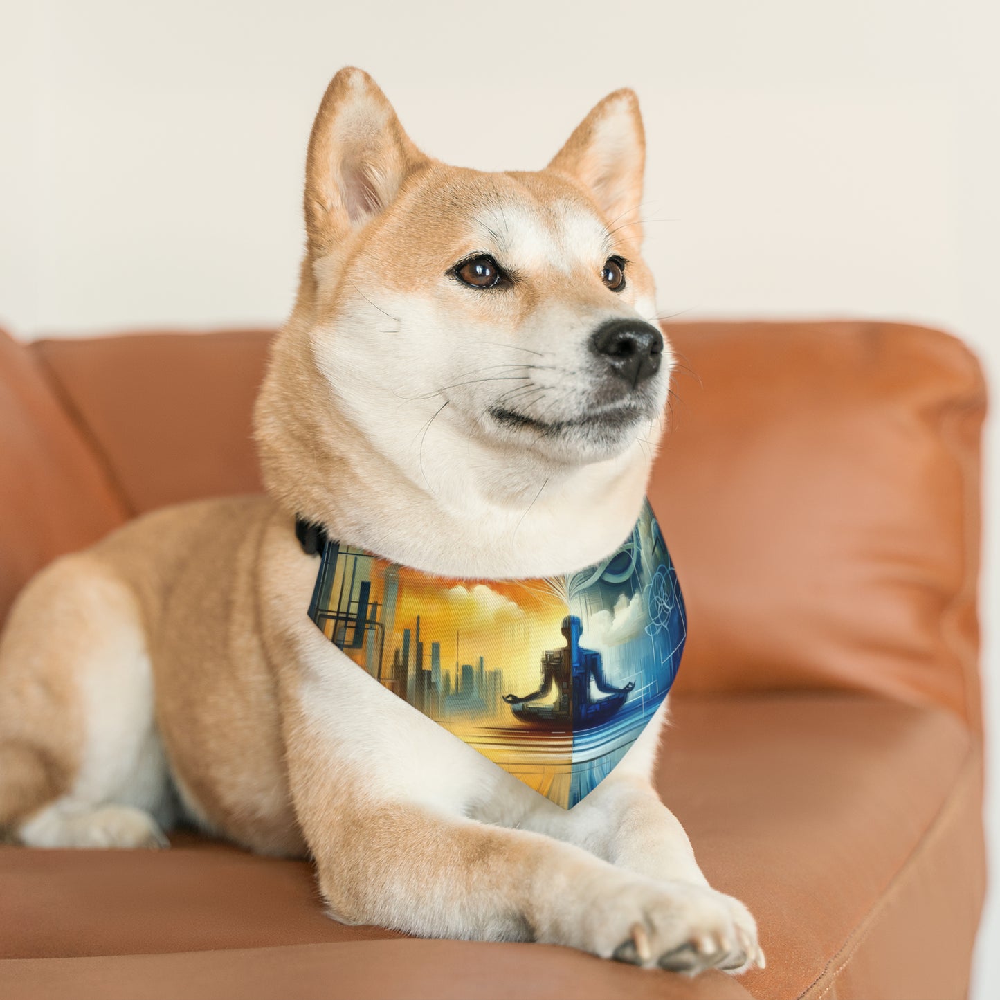 Digital Spiritual Journey Pet Bandana Collar