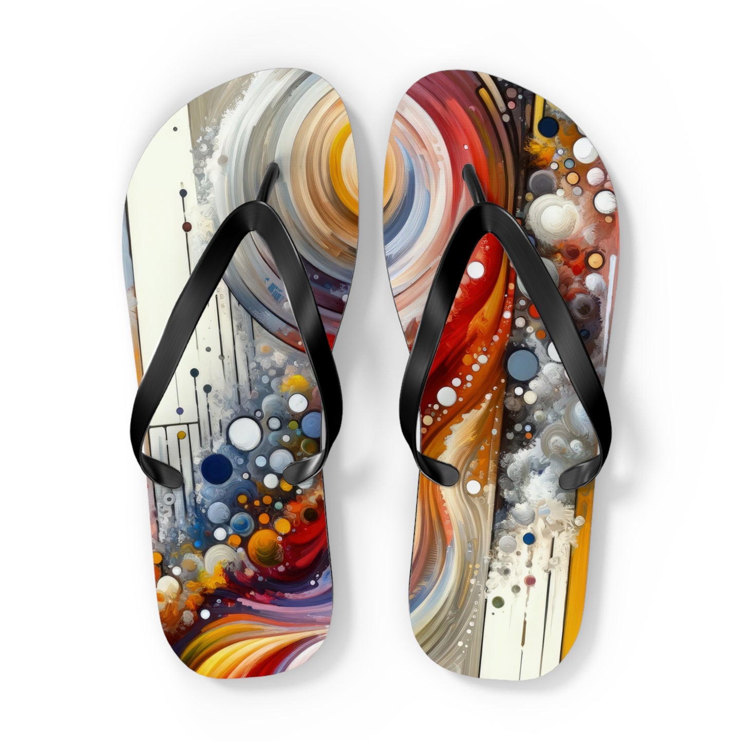 Harmonic Swirl Elegance Flip Flops