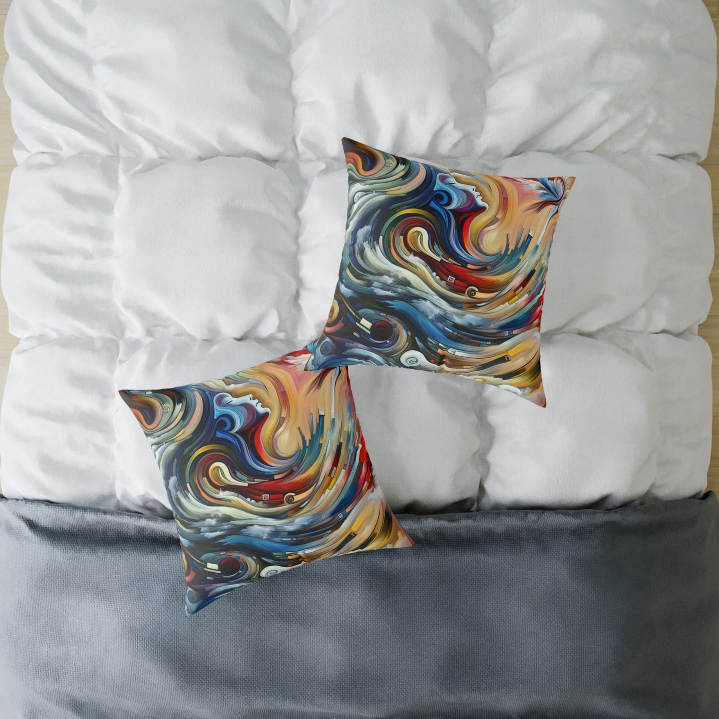 Gratitude Melodic Transformation Spun Polyester Pillow