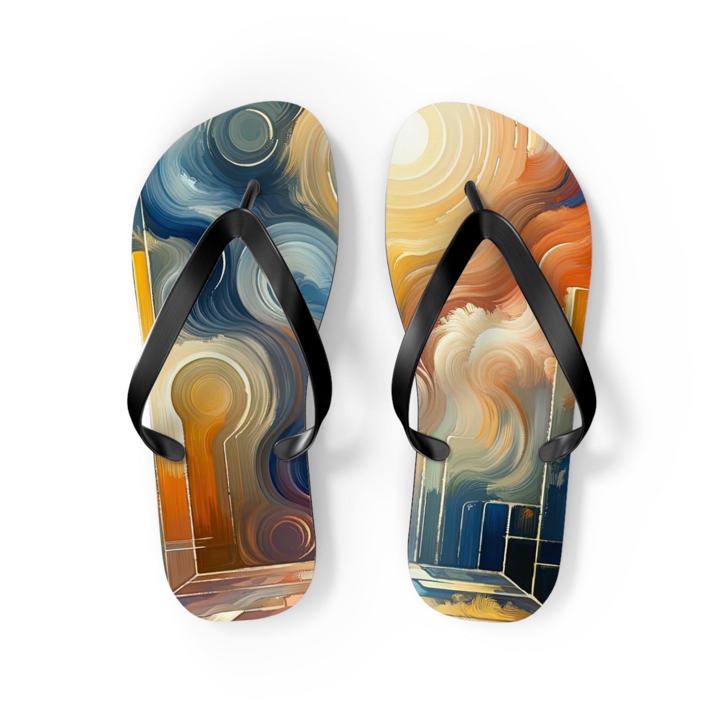 Spiritual Tranquil Sanctuary Flip Flops