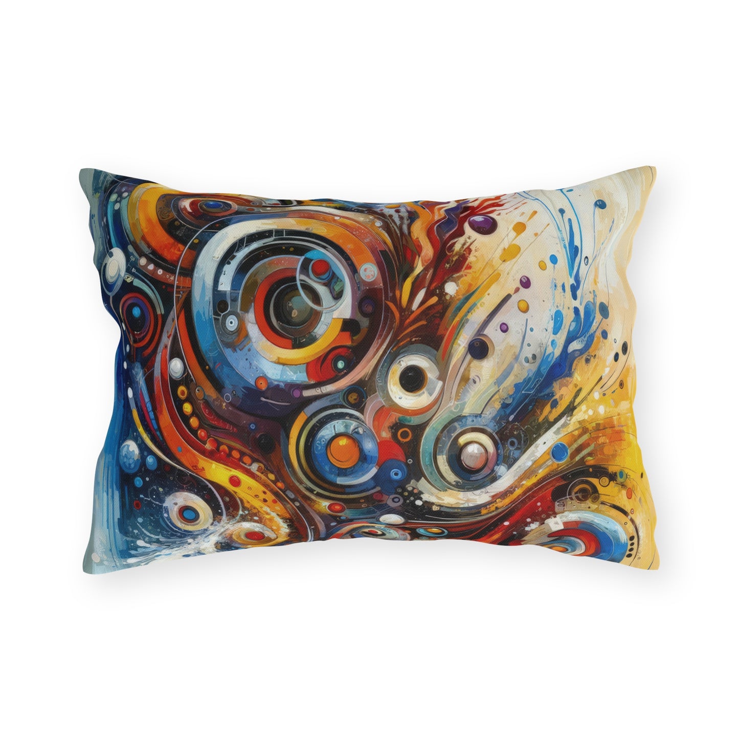 Harmonic Abstract Synergy Outdoor Pillows