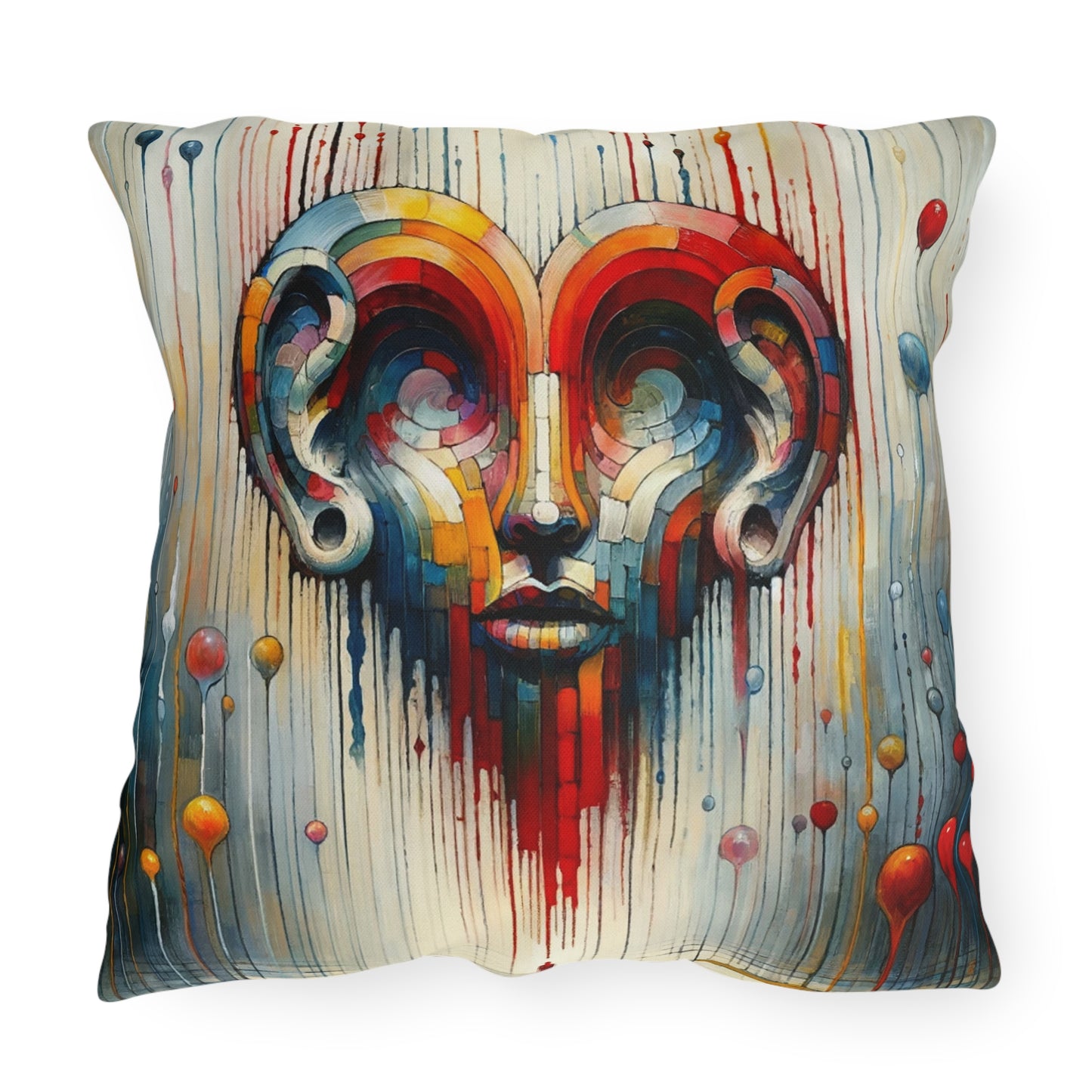 Ears Heart Expression Outdoor Pillows