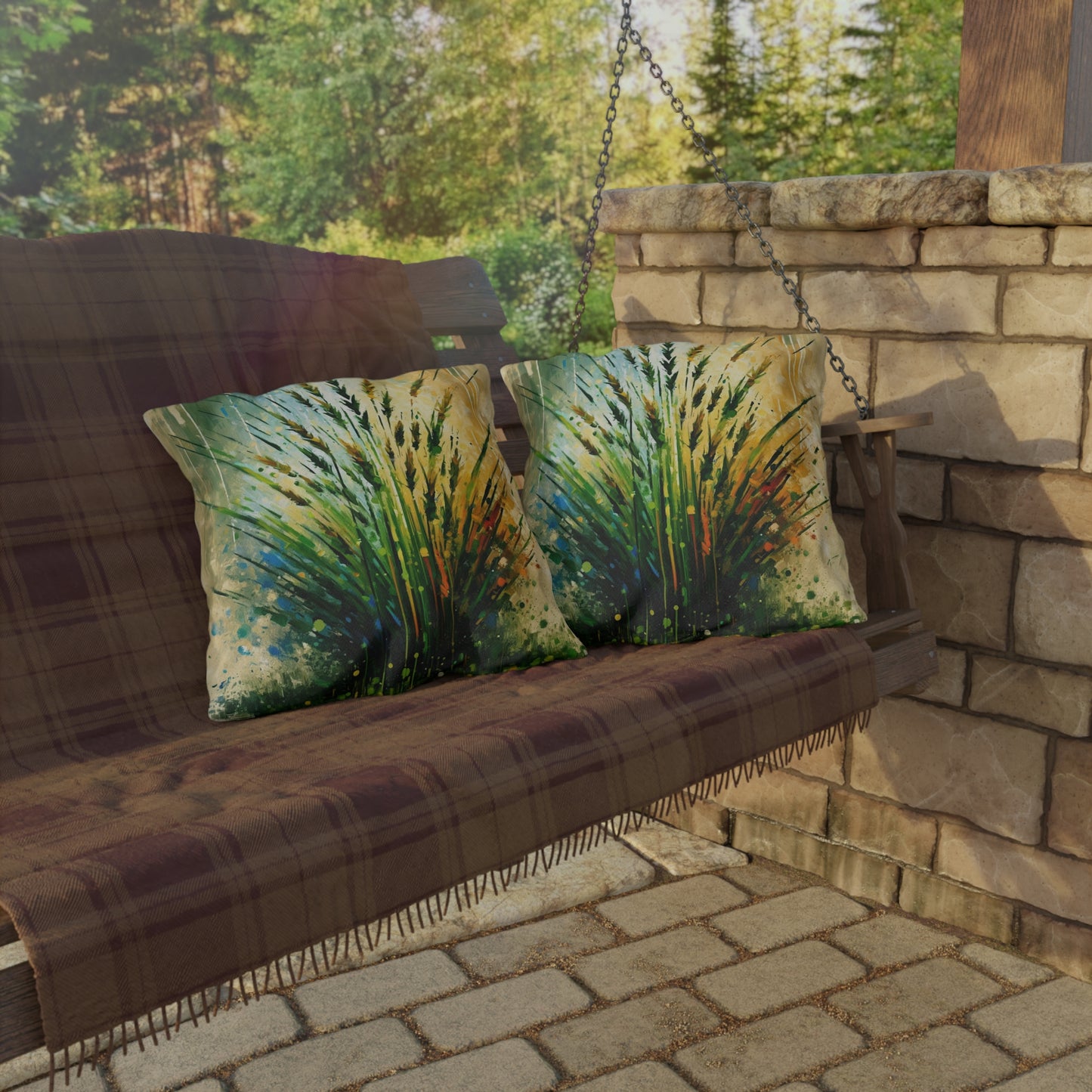 Grass Testament Change Outdoor Pillows