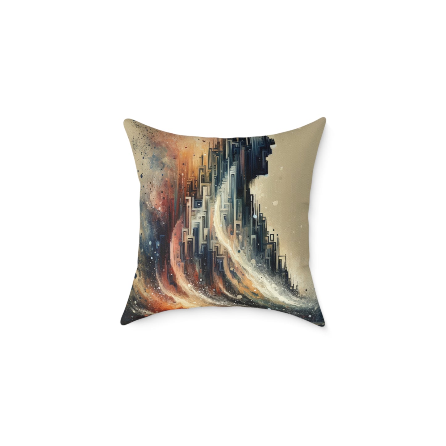 Enduring Echoes Resonance Spun Polyester Pillow