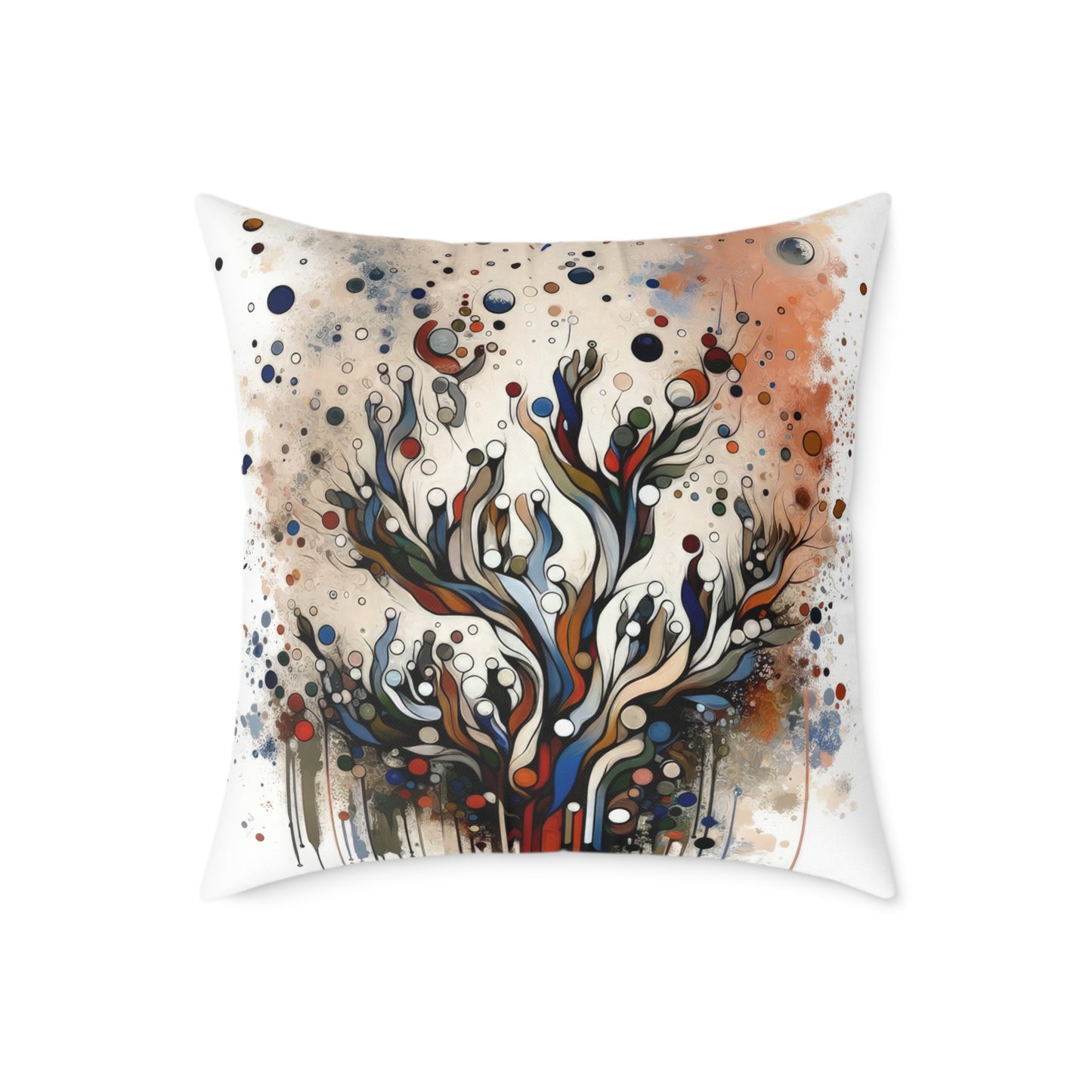 Intentional Unity Splashes Spun Polyester Pillow