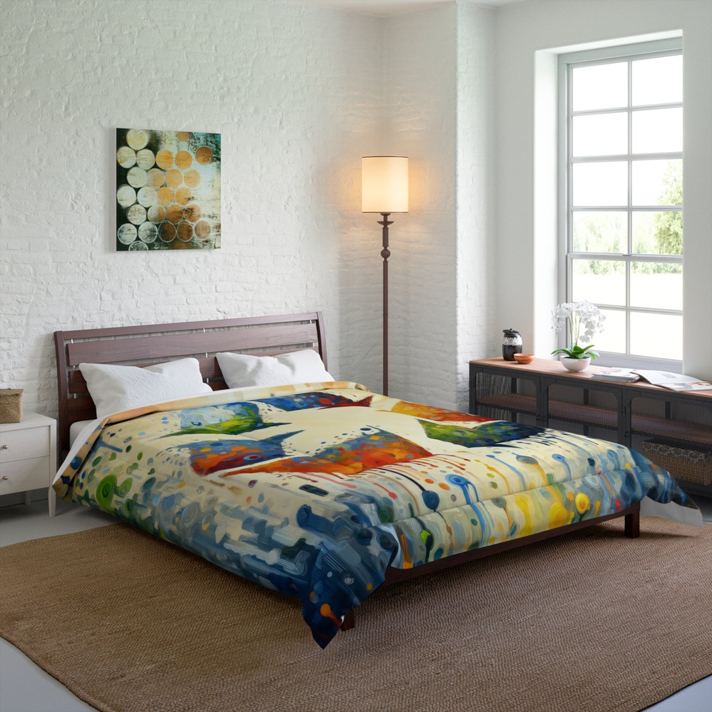 Sustainable Transformation Tachism Comforter