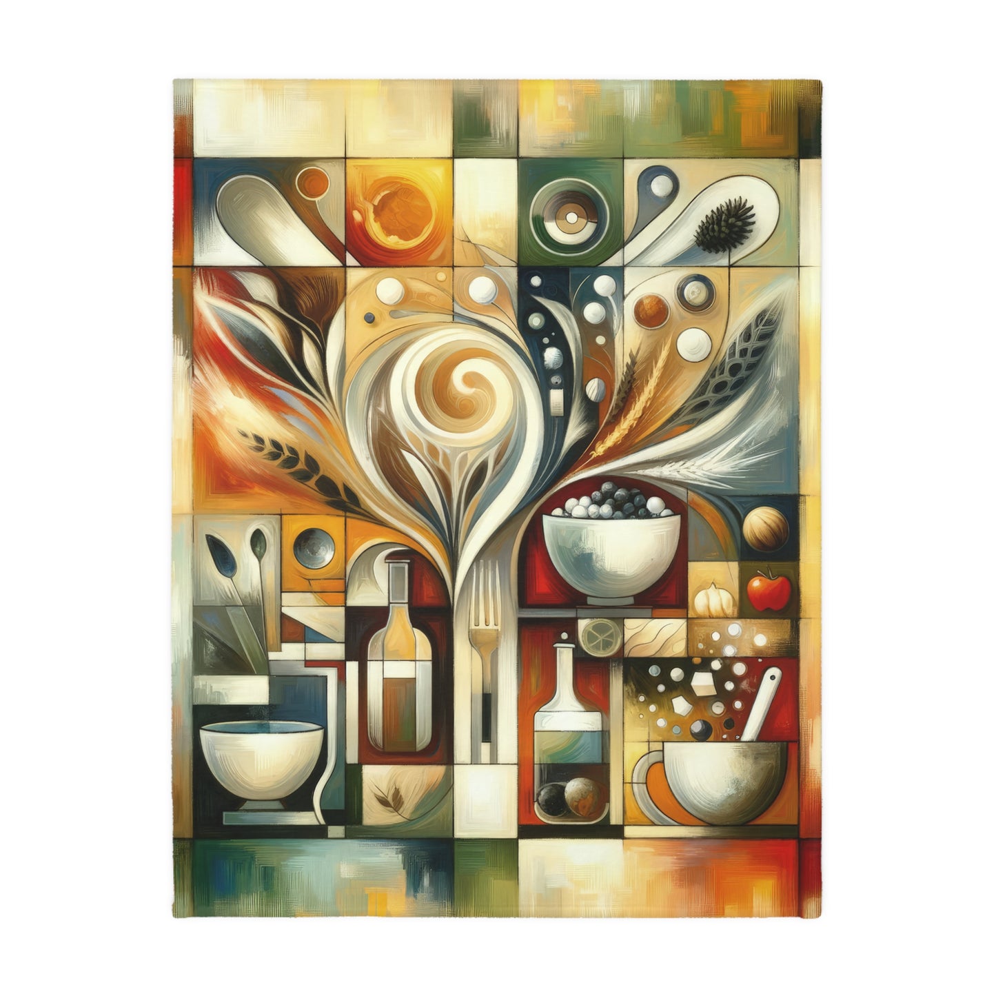 Hearth Health Harmony Velveteen Microfiber Blanket (Two-sided print)