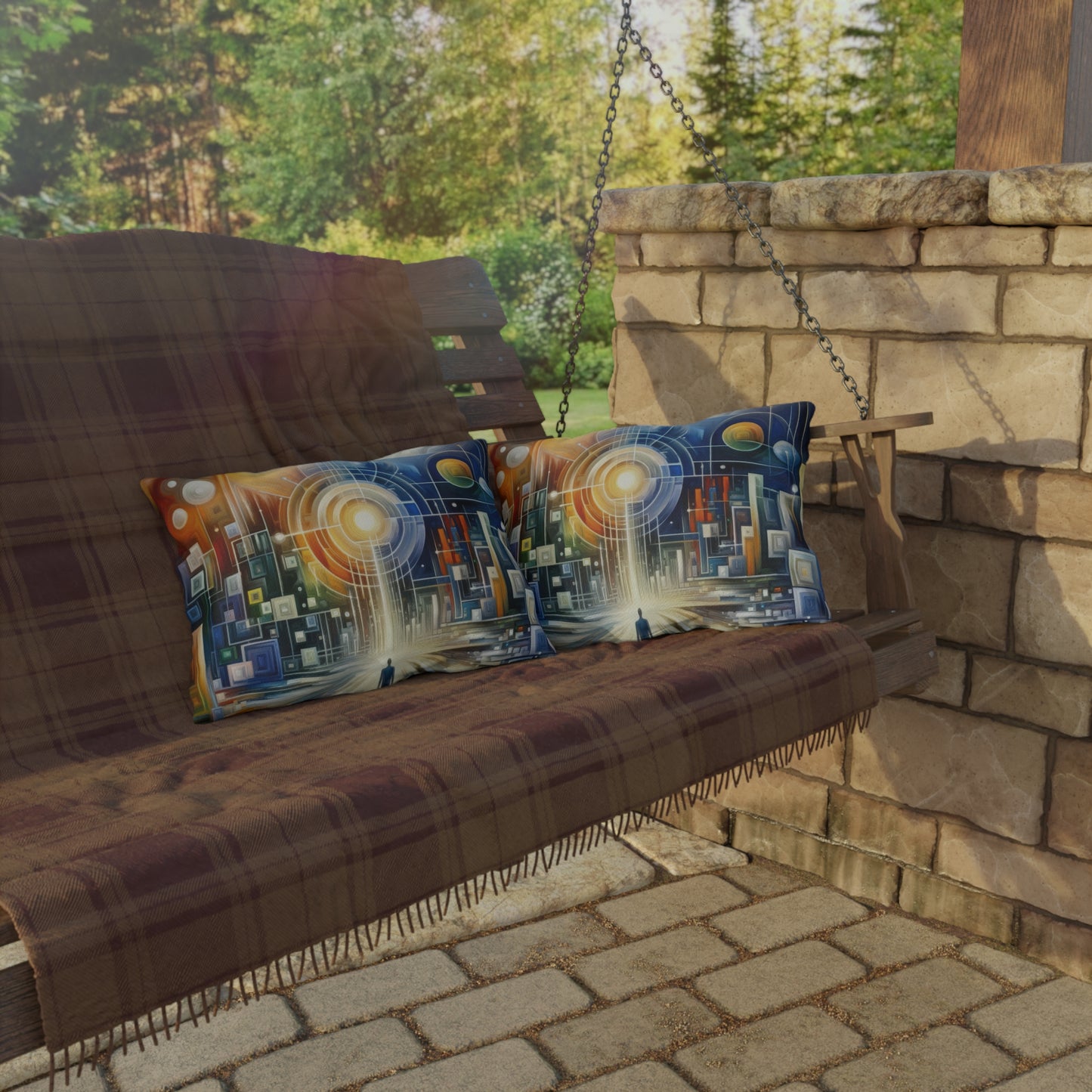 Mindful Megabyte Convergence Outdoor Pillows