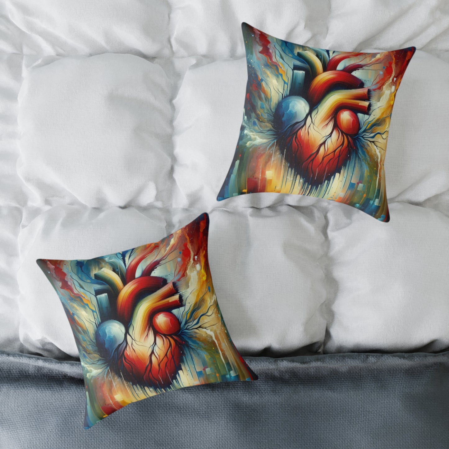 Humanity Heart Unveiled Spun Polyester Pillow