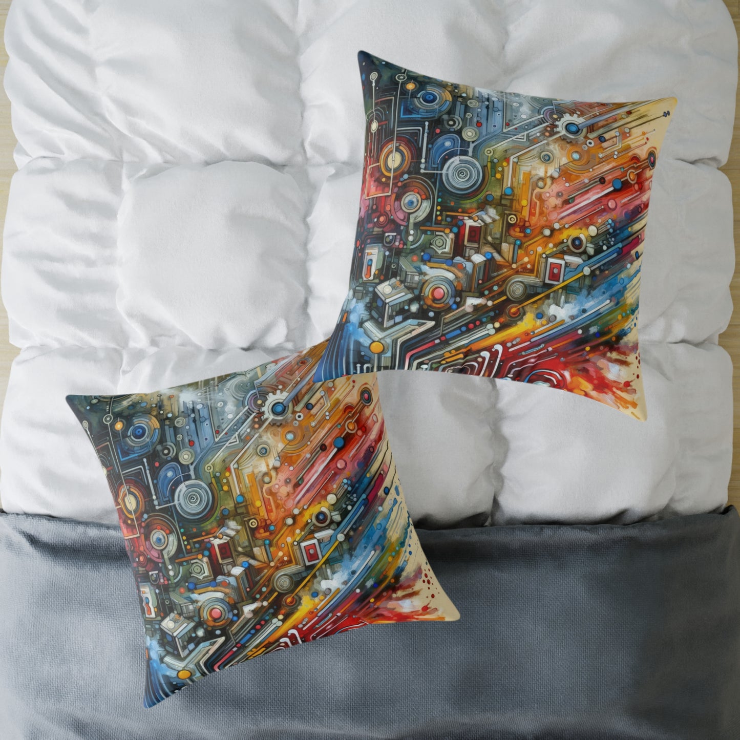 Beliefs Systems Intersection Spun Polyester Pillow