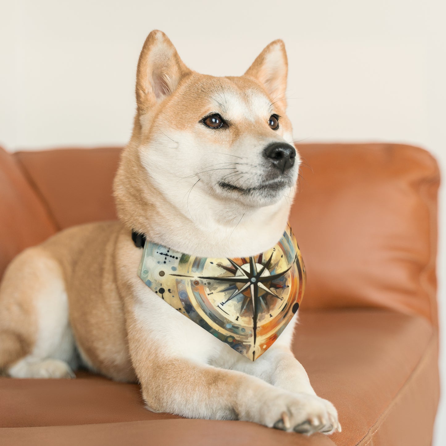 Guidance Abstract Compass Pet Bandana Collar
