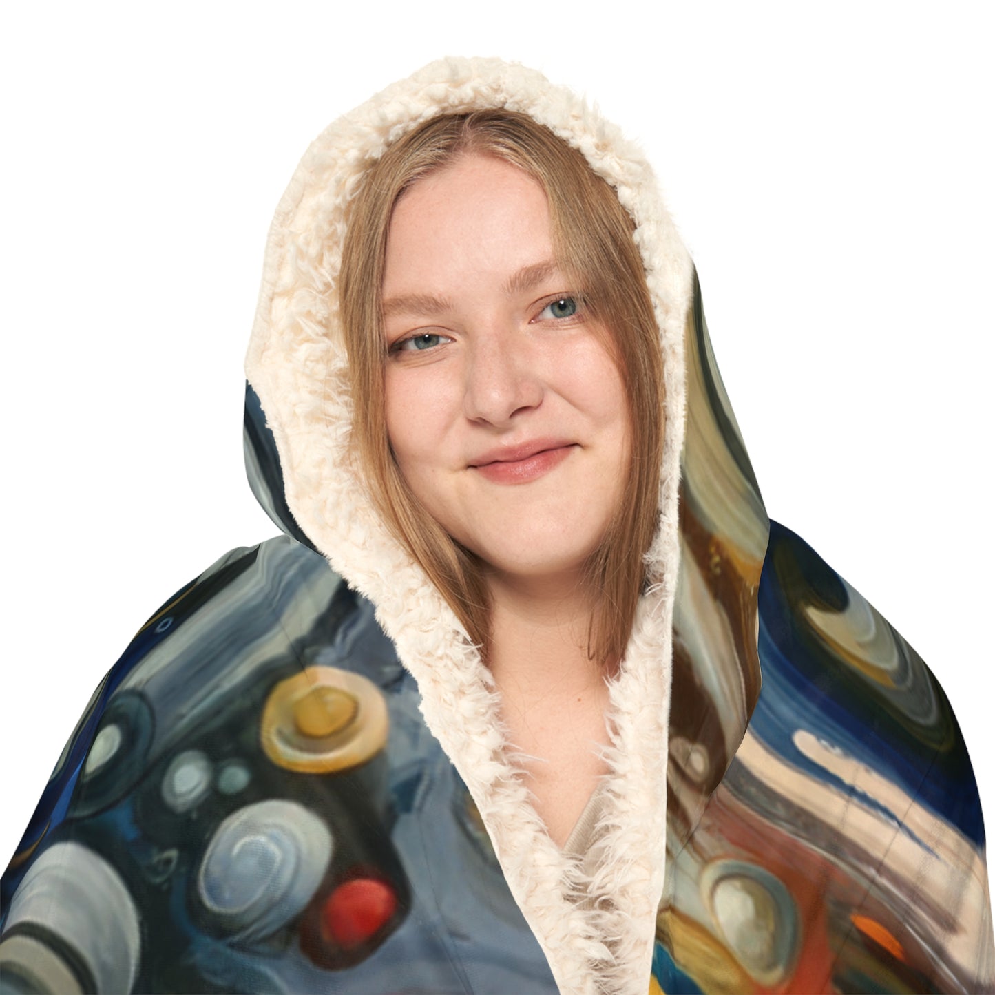 Paradoxical Embrace Tachism Snuggle Blanket