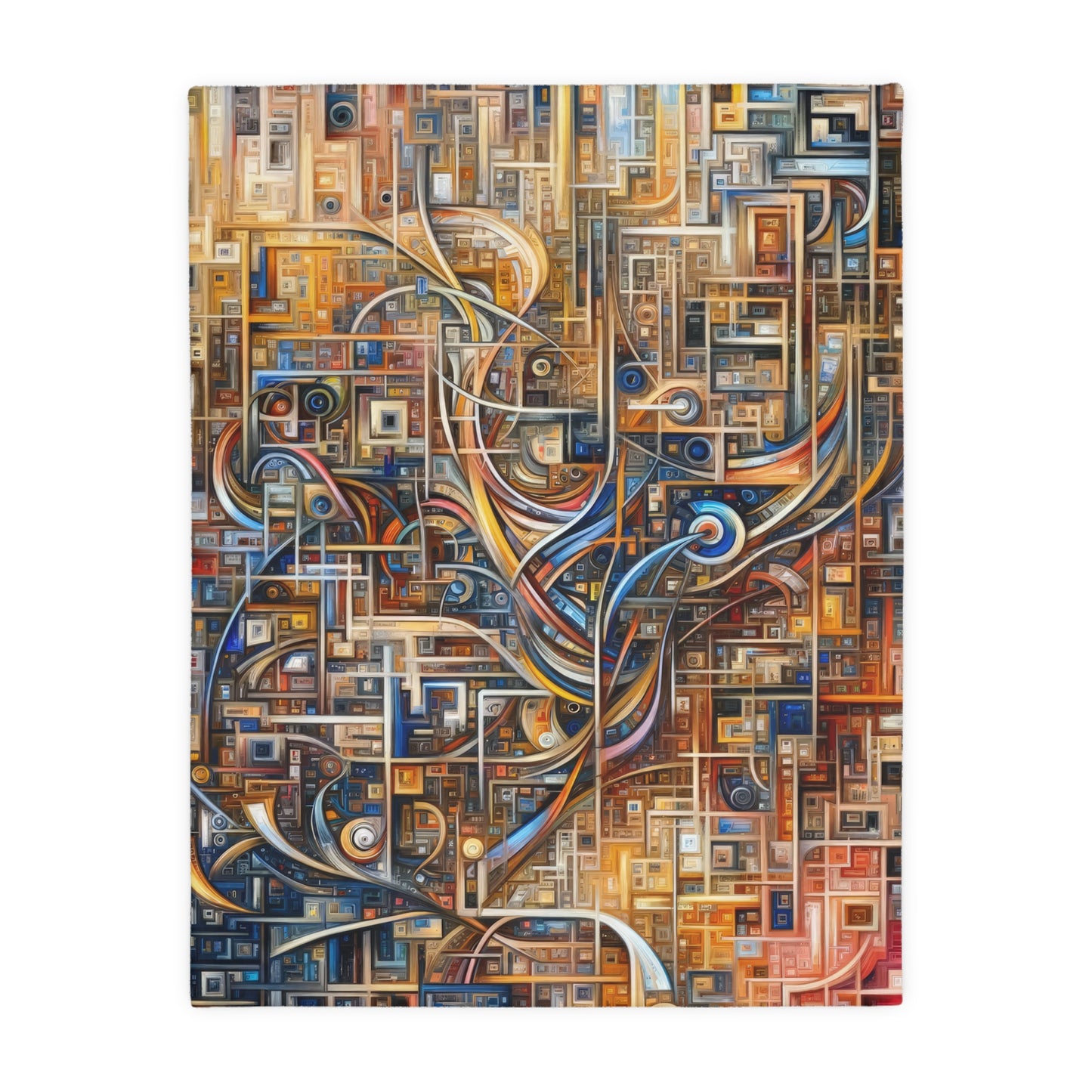 Intricate Life Tapestry Velveteen Microfiber Blanket (Two-sided print)
