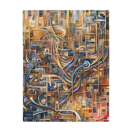 Intricate Life Tapestry Velveteen Microfiber Blanket (Two-sided print)