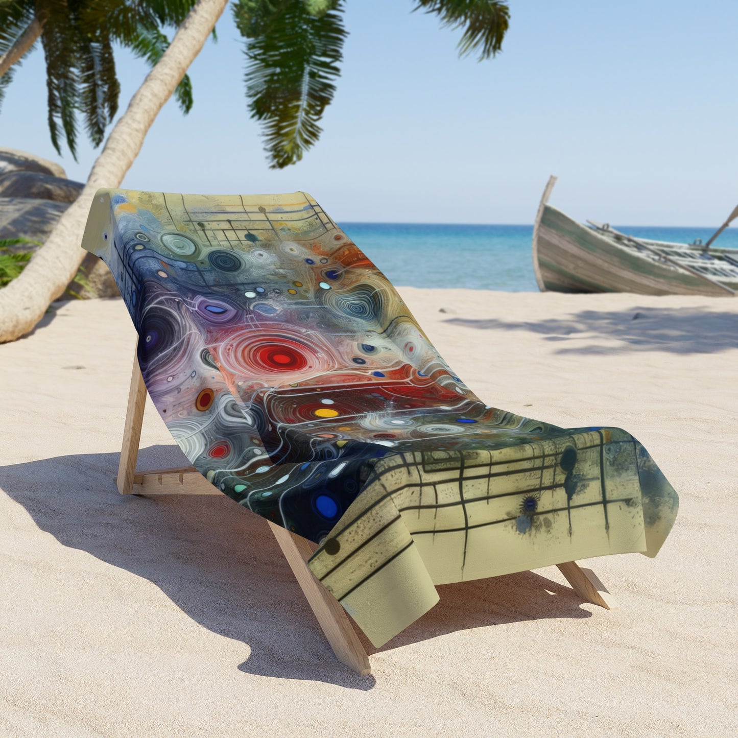 Awakenings Interconnectedness Tachism Beach Towel