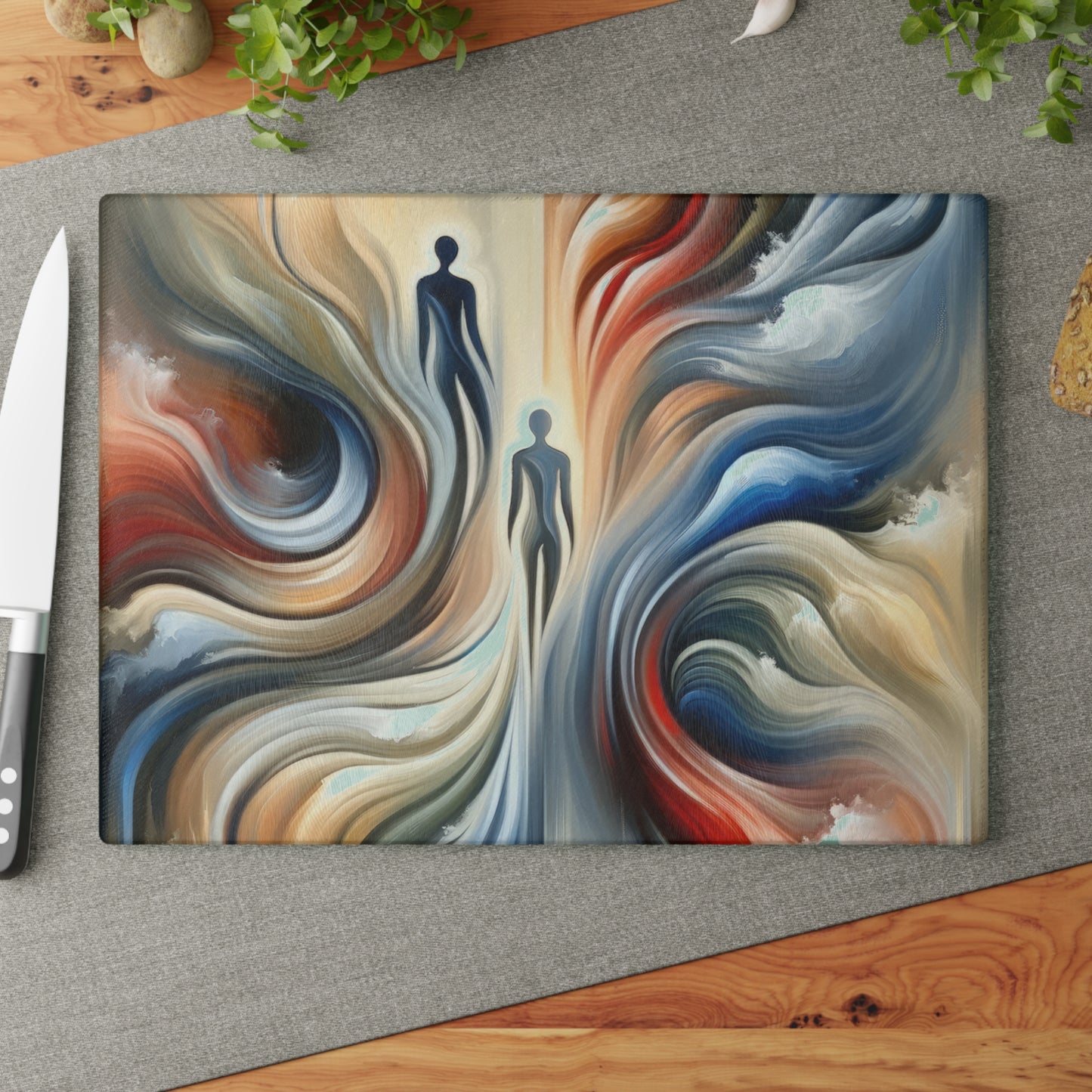 Silent Journey Recognition Glass Cutting Board