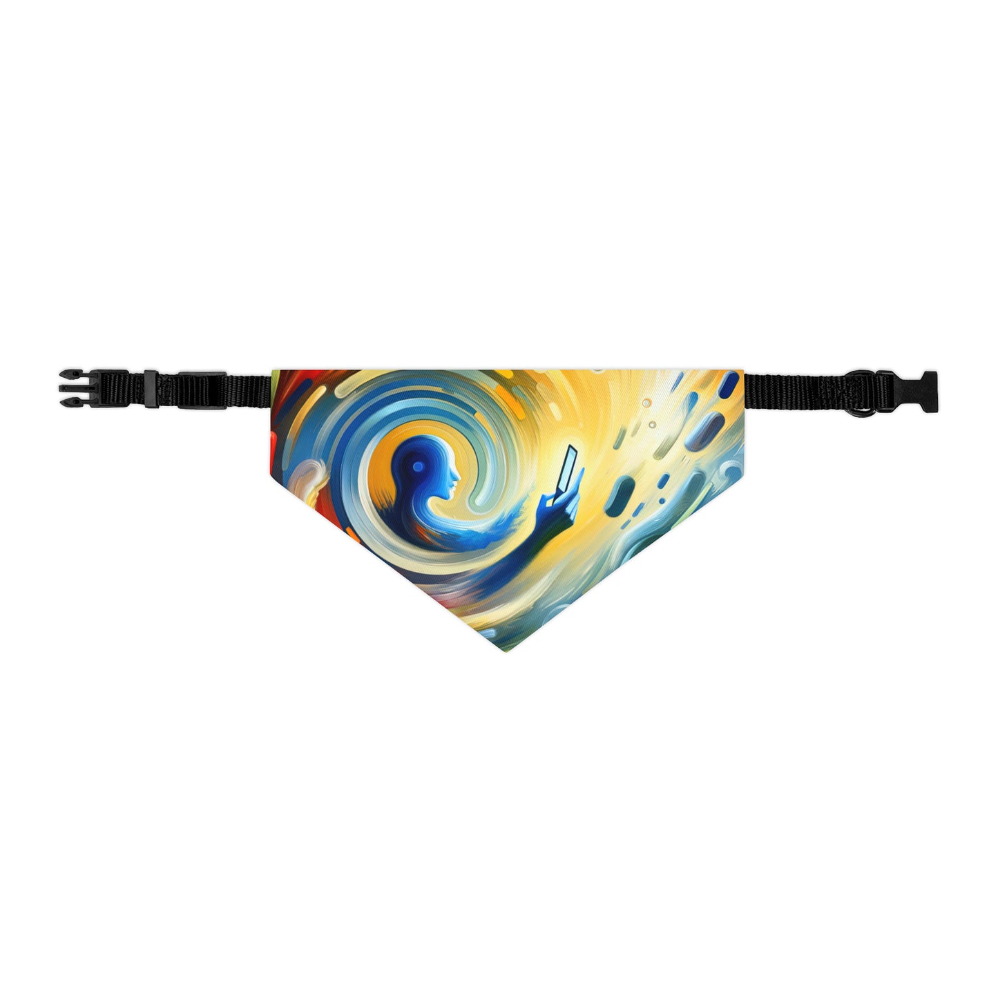 Swipe Connection Tachism Pet Bandana Collar