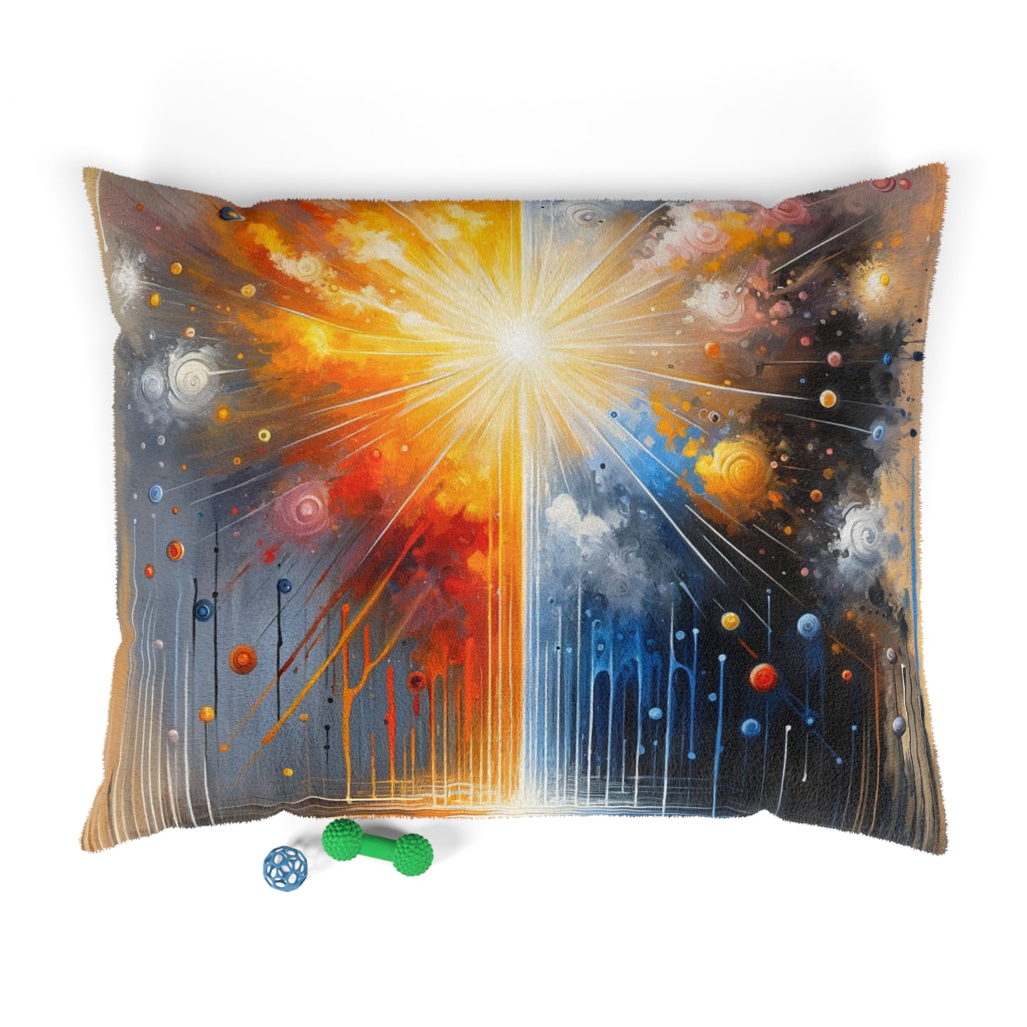Luminous Abstract Tachism Pet Bed