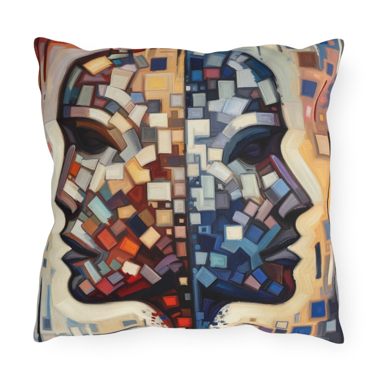 Identity Tachism Intersection Outdoor Pillows
