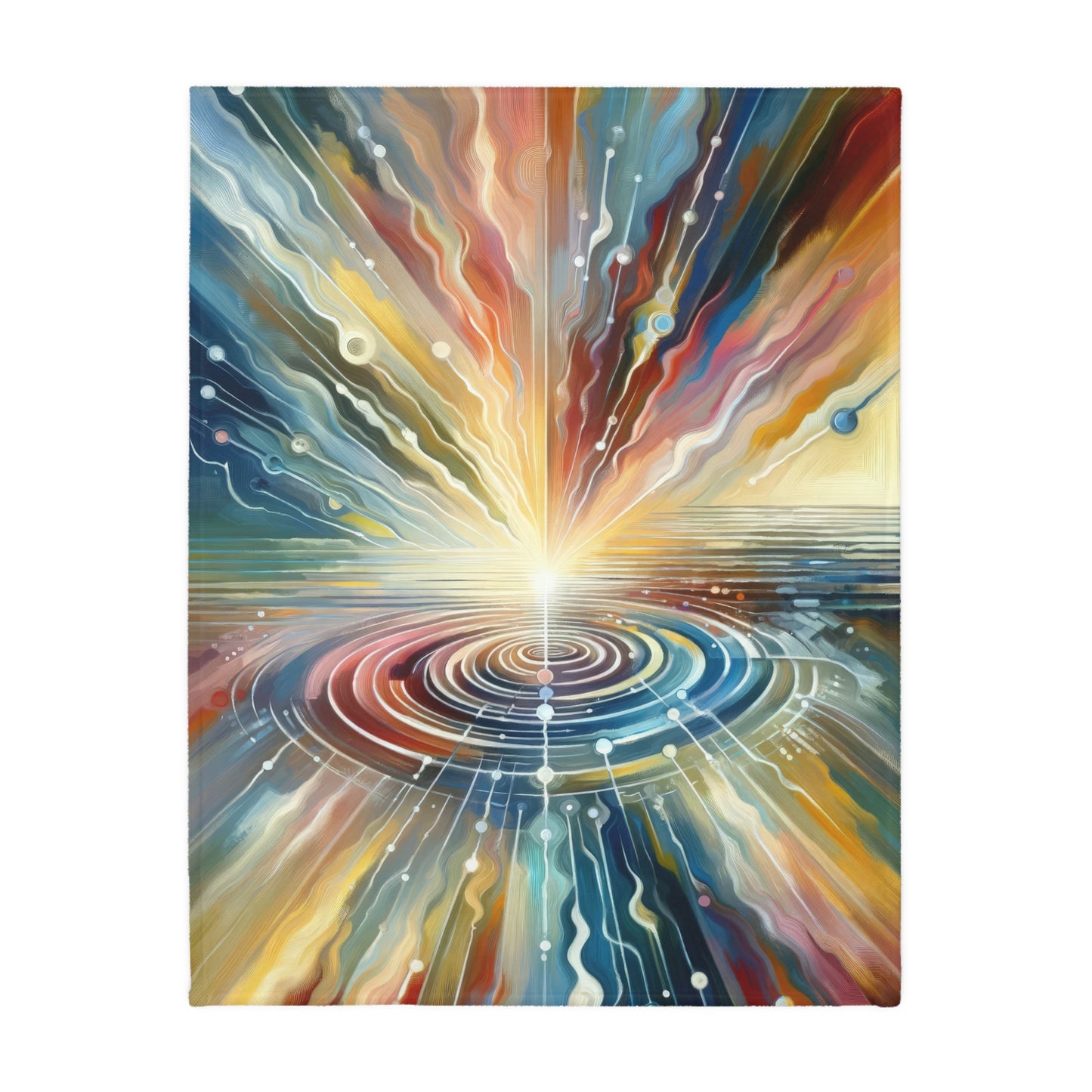 Rippling Community Dynamics Velveteen Microfiber Blanket (Two-sided print)