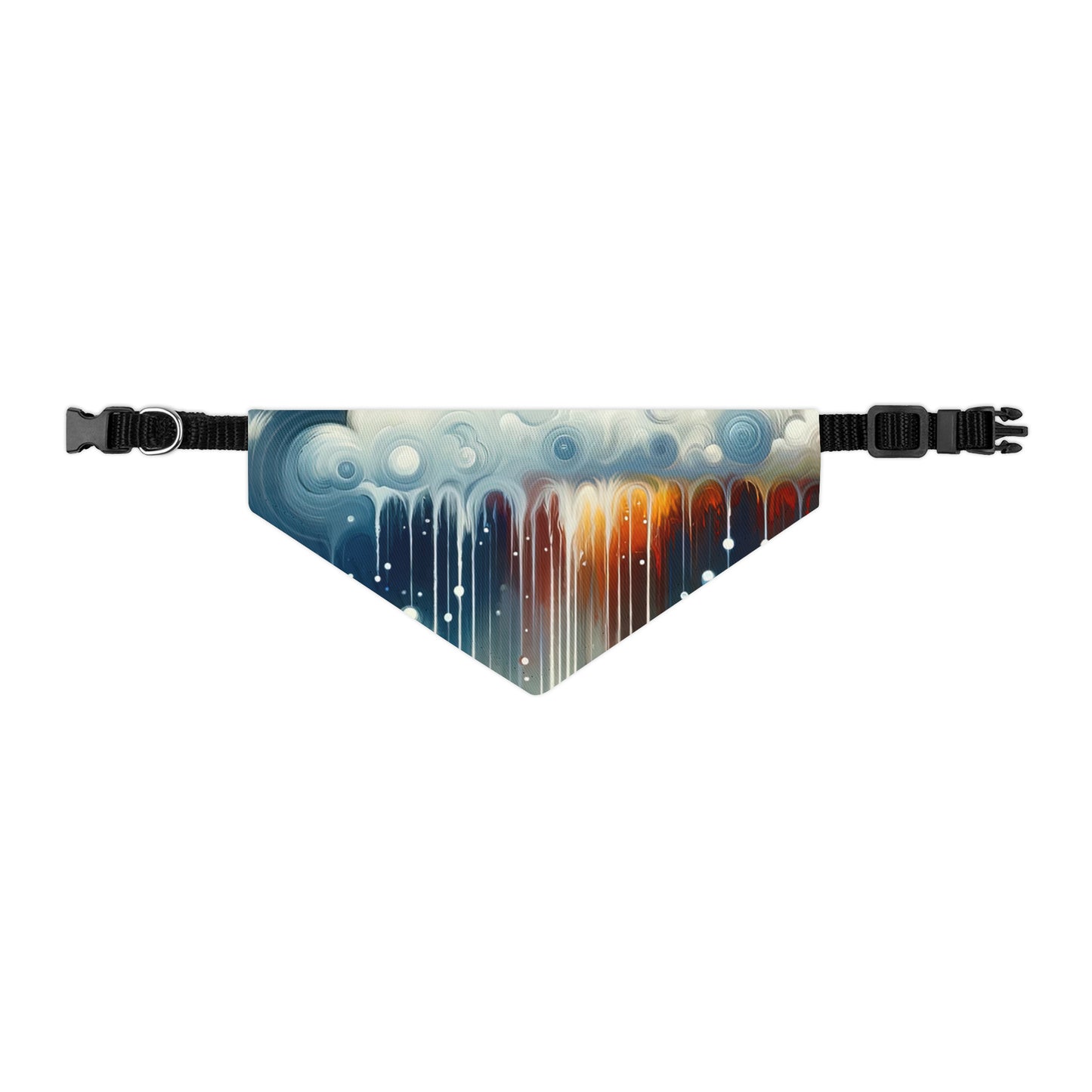 Grounding Silver Clouds Pet Bandana Collar