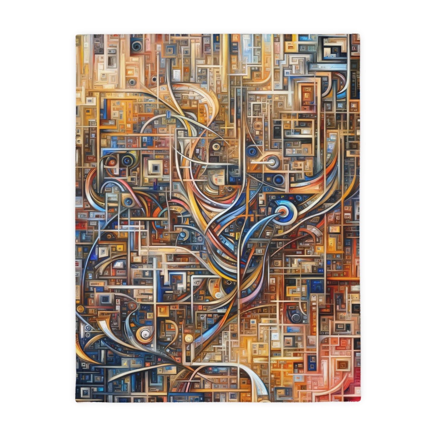 Intricate Life Tapestry Velveteen Microfiber Blanket (Two-sided print)