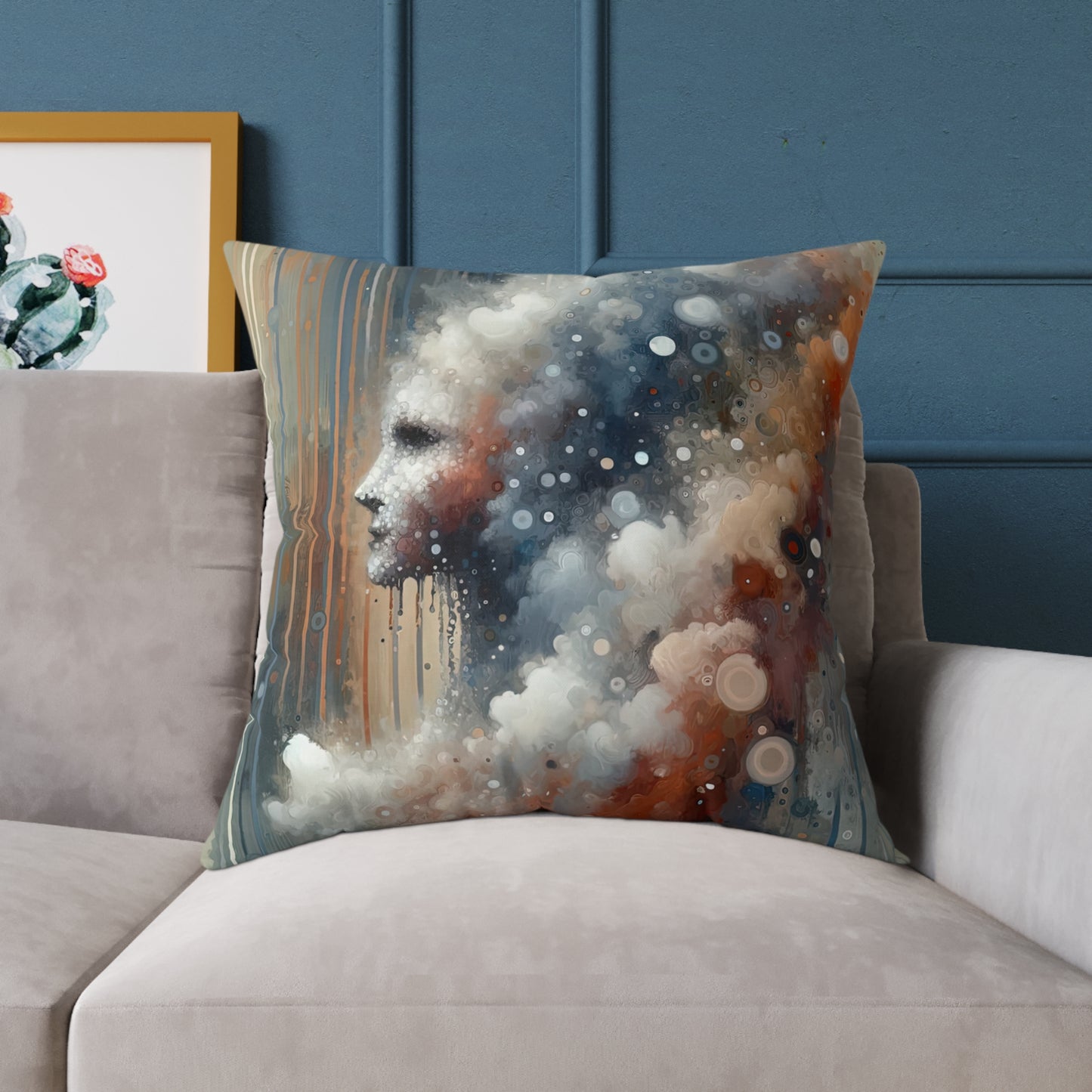 Ephemeral Hour Residue Spun Polyester Pillow