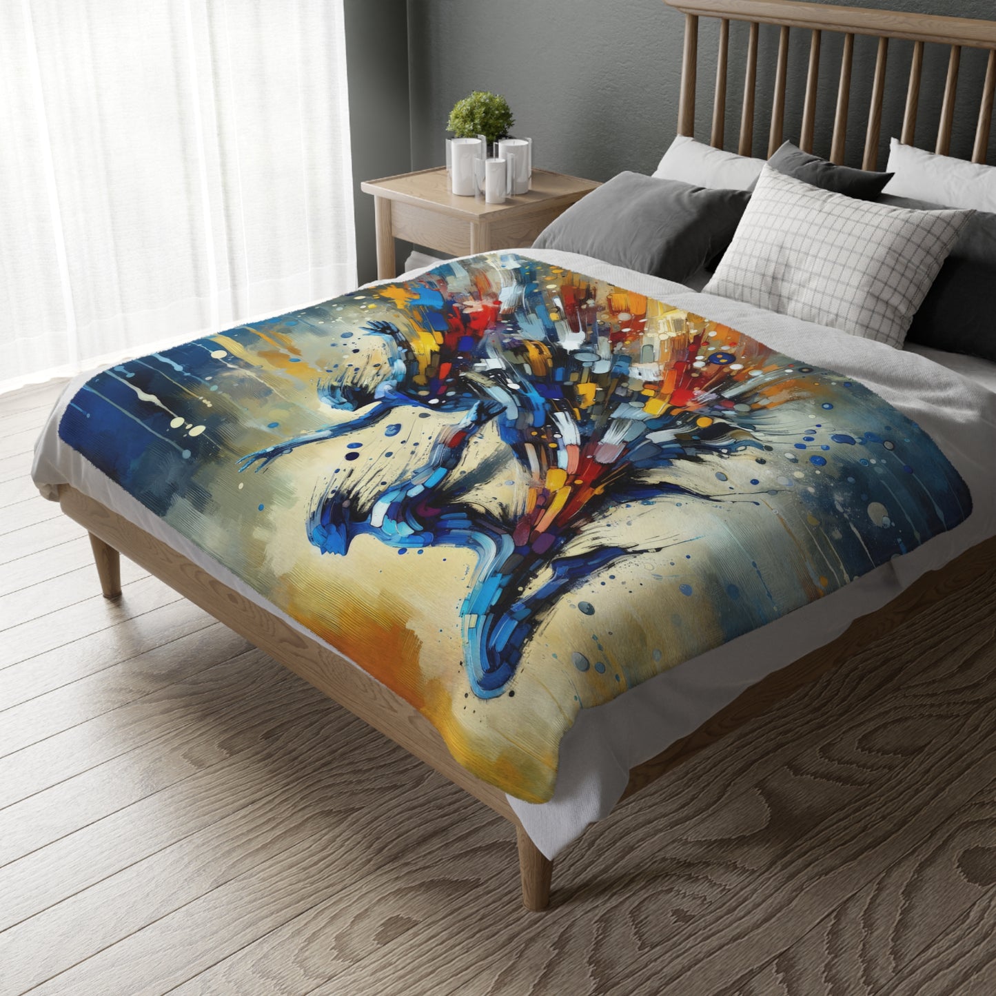Empowering Mastery Cascade Velveteen Microfiber Blanket (Two-sided print)
