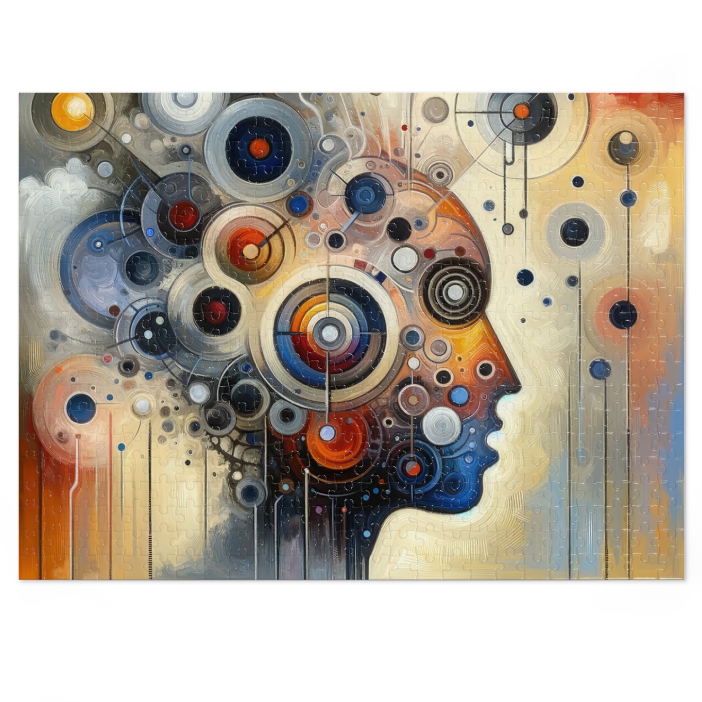 Mindful Tachism Engagement Jigsaw Puzzle (30, 110, 252, 500,1000-Piece)
