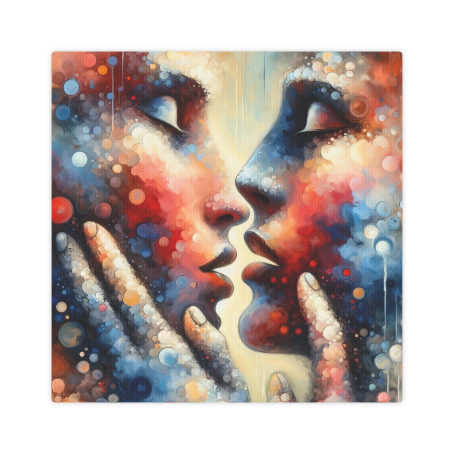 Dialogue Trust Tachism Canvas Photo Tile